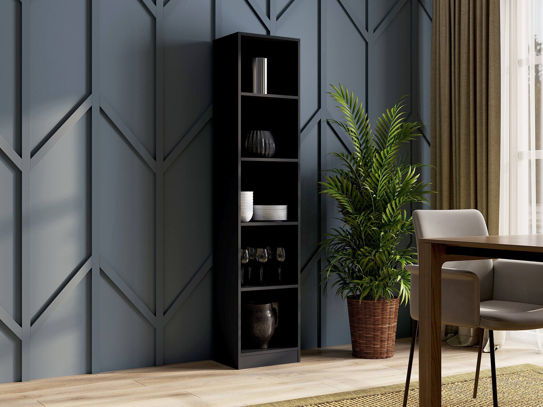 Estantería Mandeville 183 (Negro)