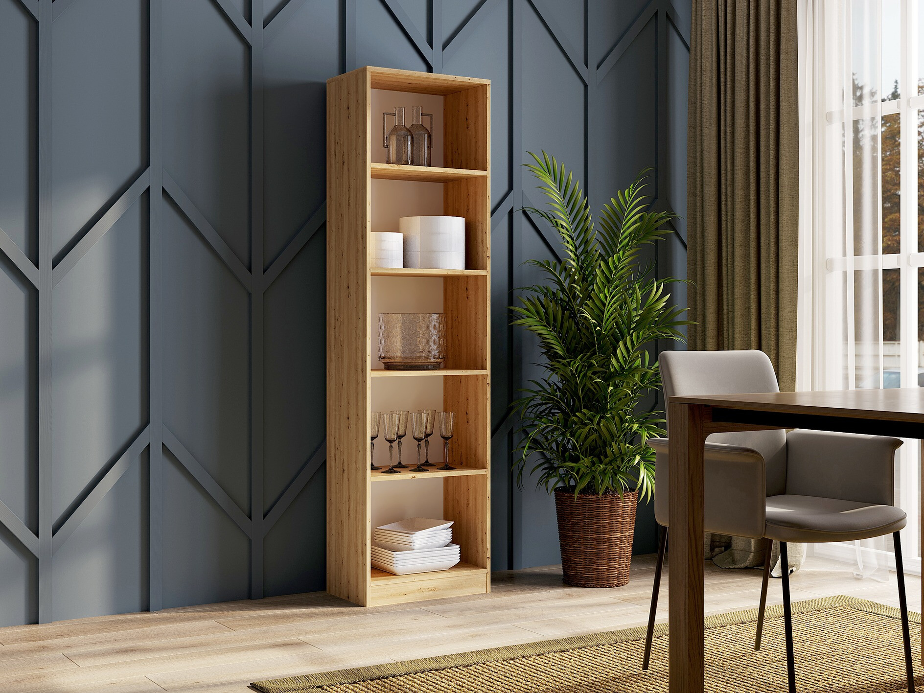 Estantería Mandeville 188 (Roble Artisan)