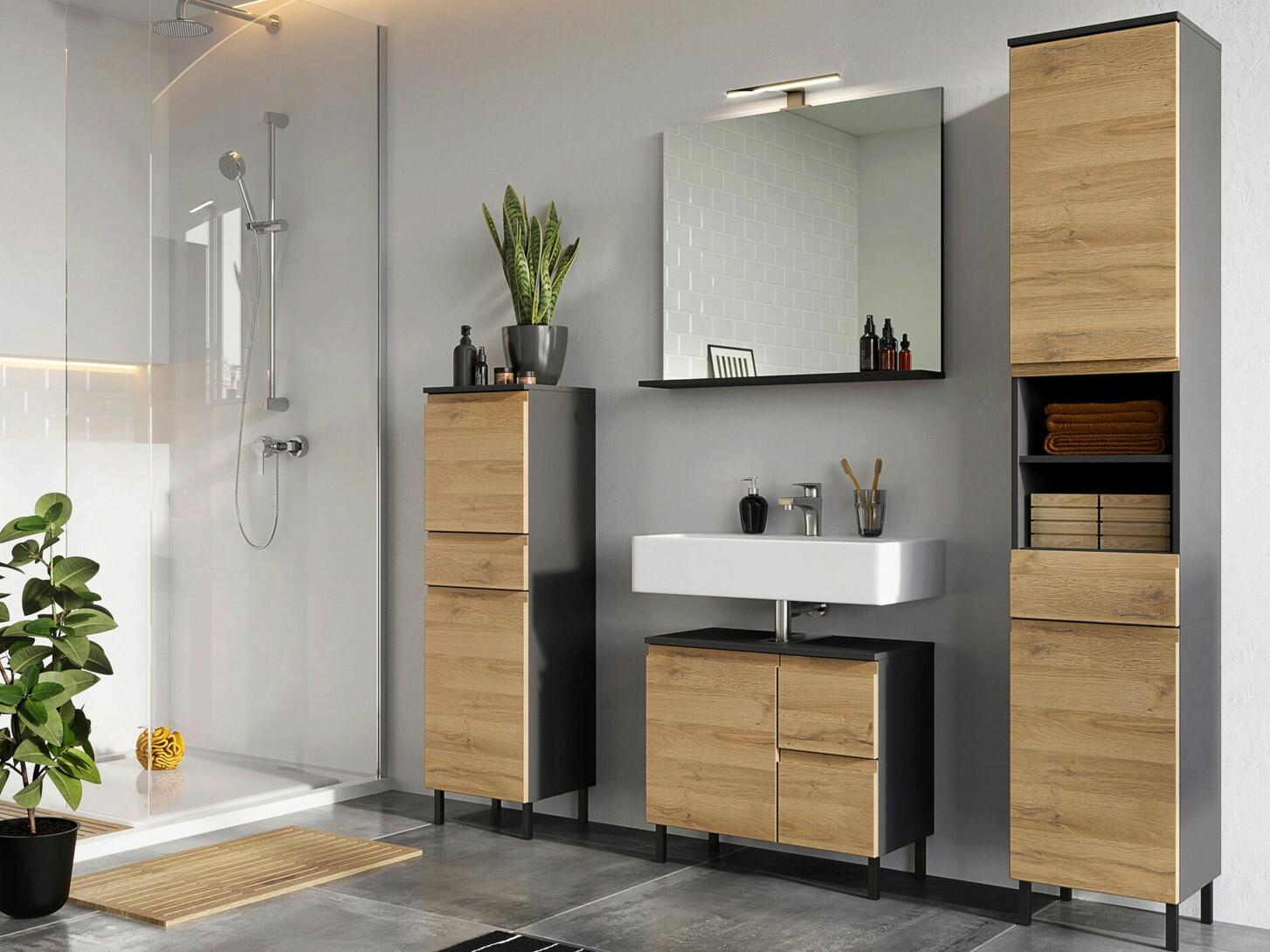 Conjunto de mueble de baño Talmira 105