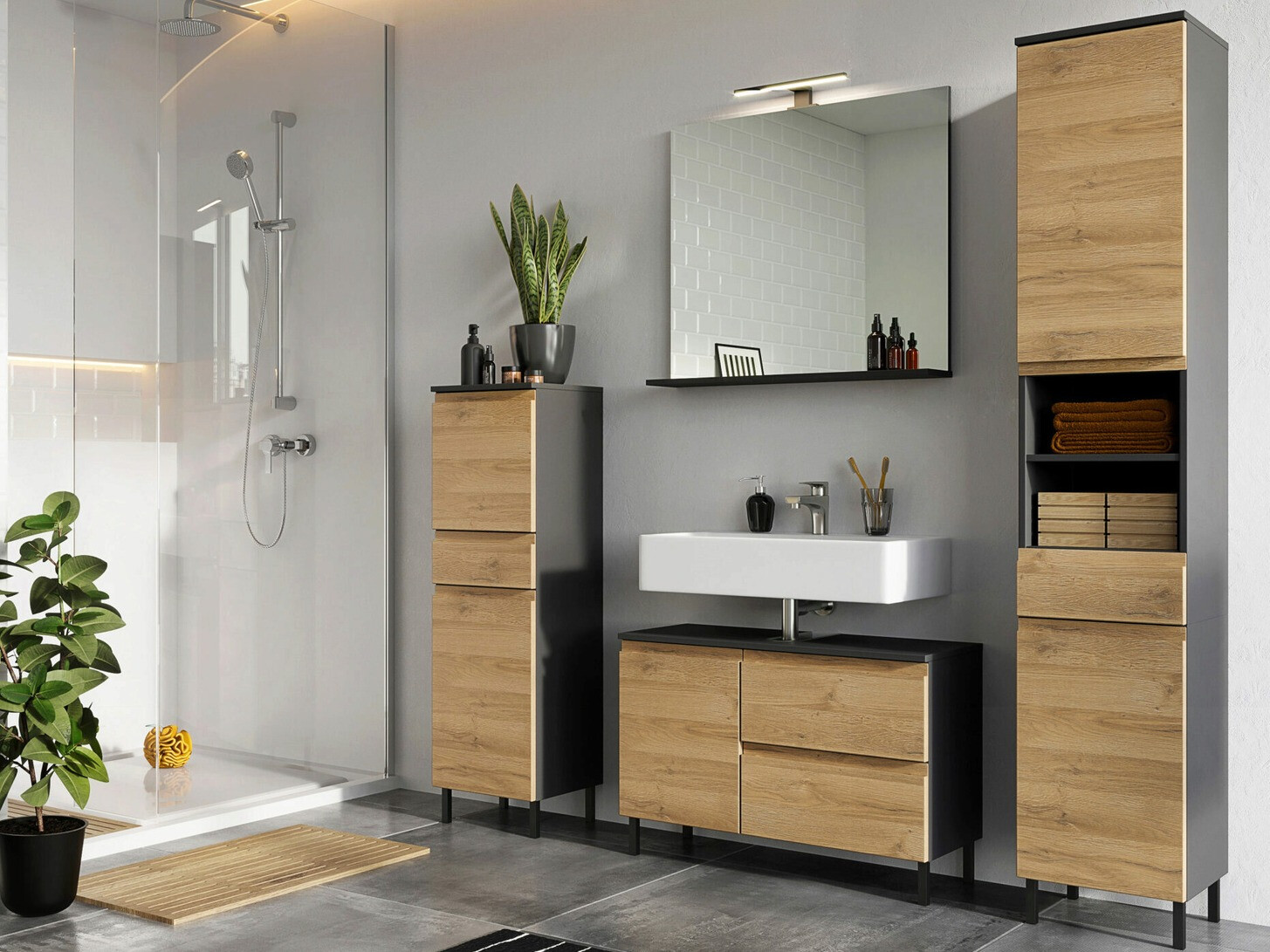 Conjunto de mueble de baño Talmira 106