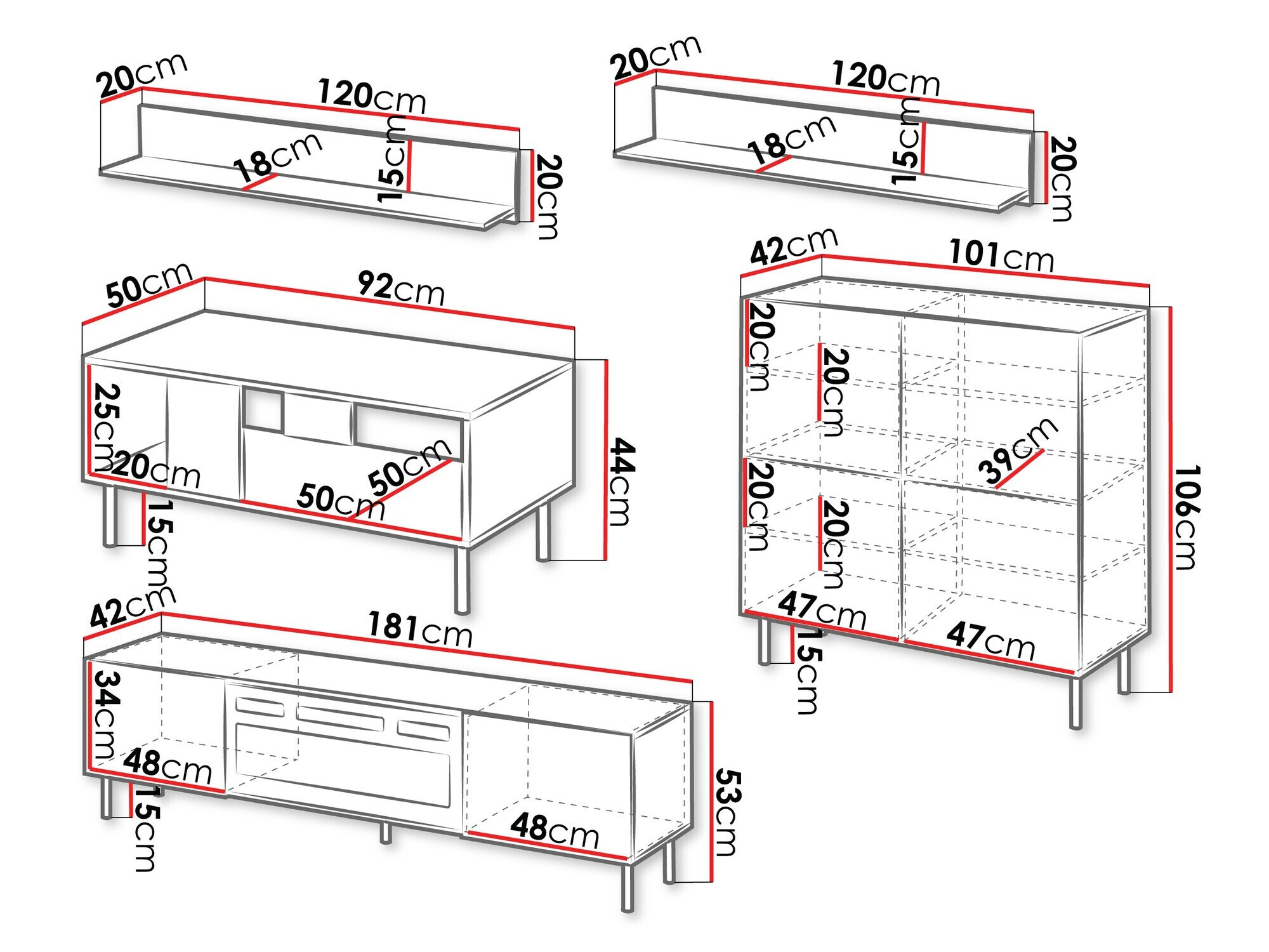 Conjunto de salón Studium II