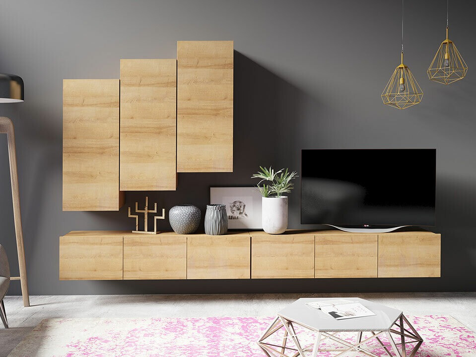 Conjunto de salón Tivdalu 131 (Roble dorado)