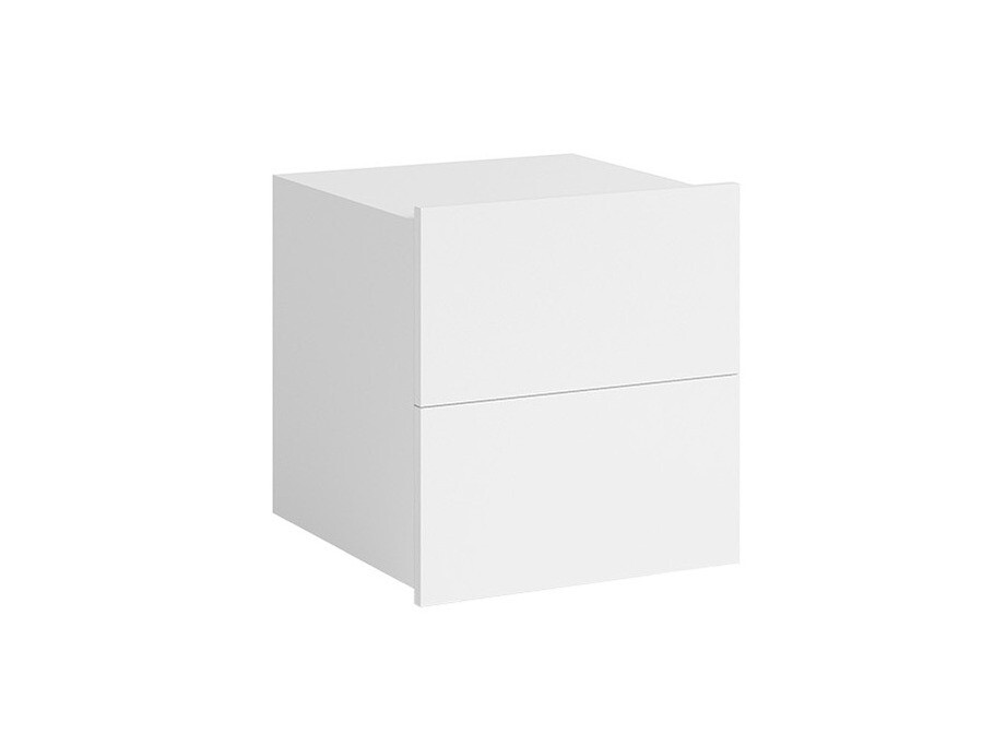 Mesilla de noche Tivdalu 127 (Blanco + Blanco brillante)