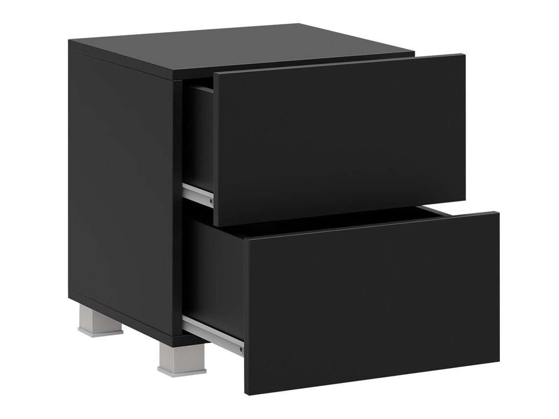 Mesilla de noche Tivdalu 127 (Blanco + Blanco brillante)