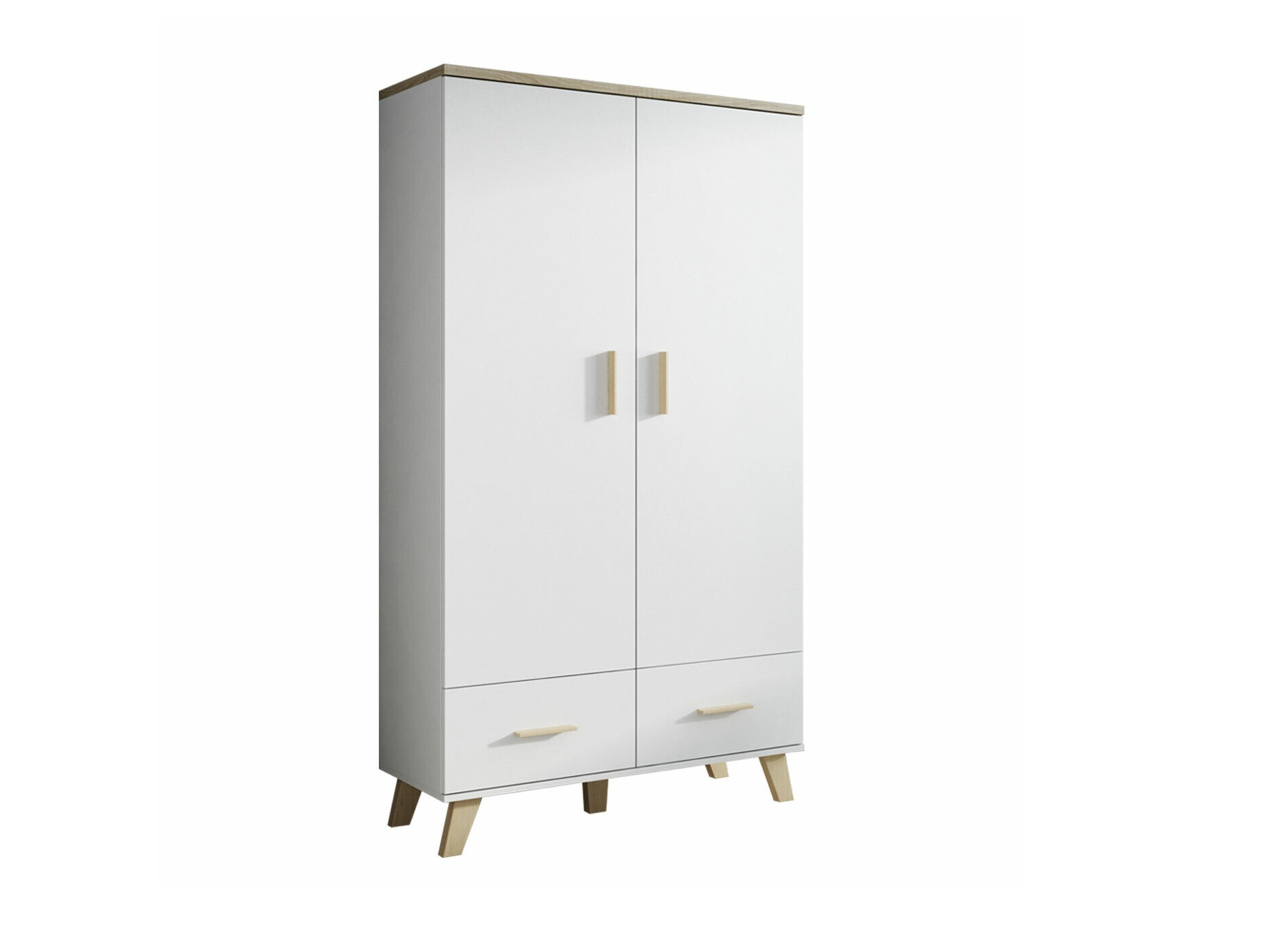 Armario Larfloi 111 (Blanco + Roble Sonoma)