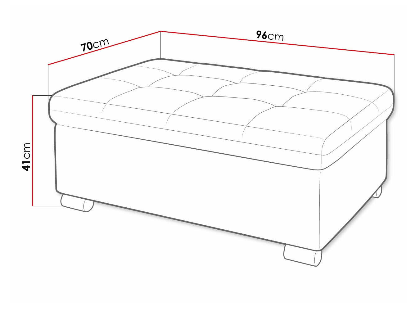 Banco acolchado Comfivo 118 (Soft 011 + Soul 20)
