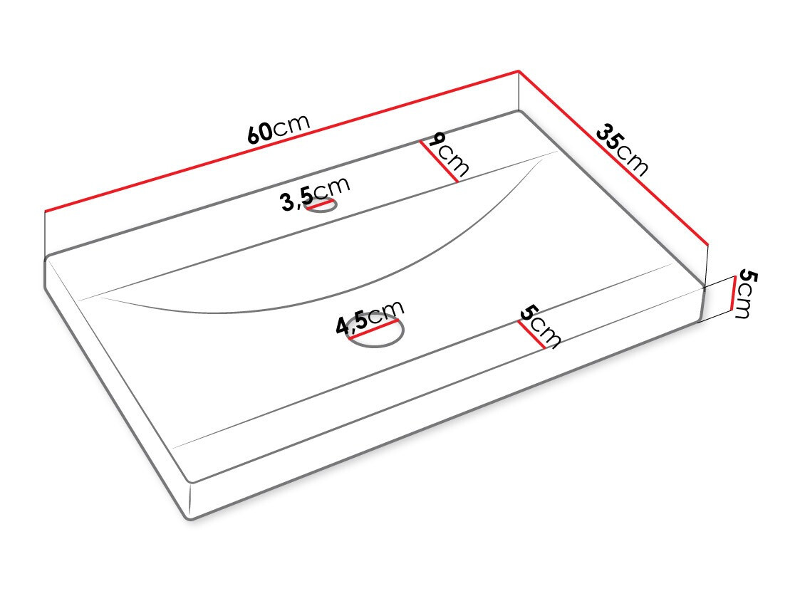 Conjunto de mueble de baño Sarasota 168 (Madera gris + Castaña)
