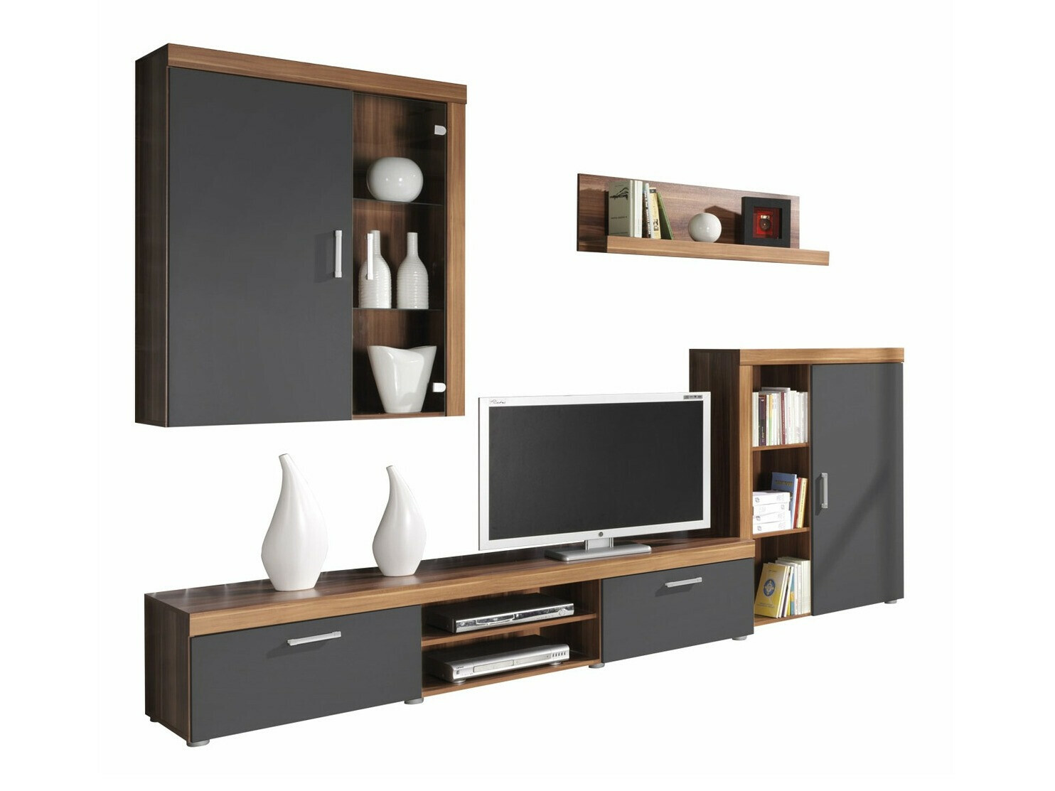 Conjunto de salón Cormiru 110 (Ciruela + grafito)