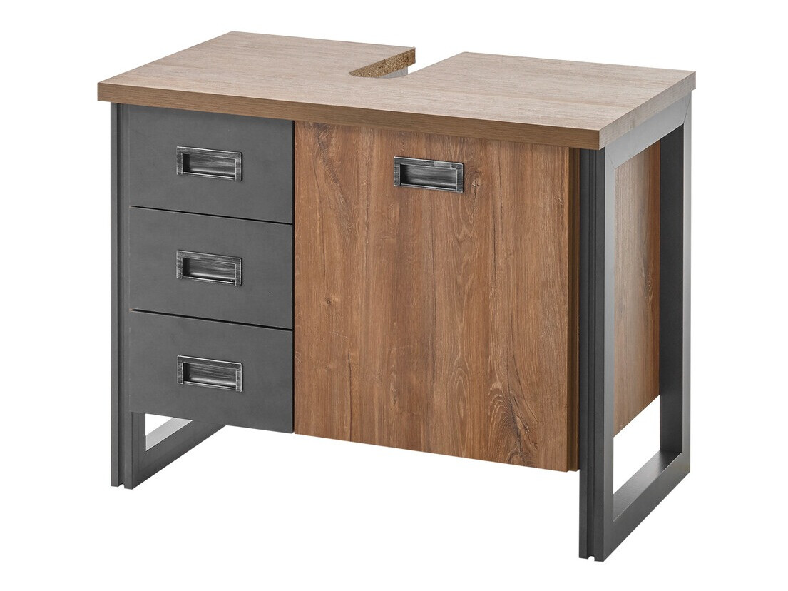 Armario de baño de pie para lavabo Virmeli 140