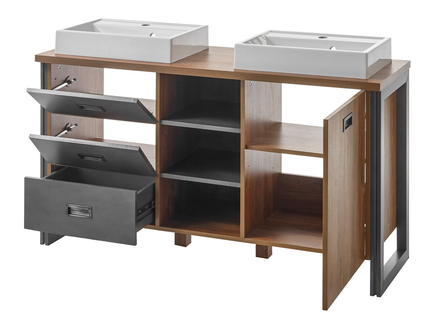 Armario de baño de pie para lavabo Virmeli 141