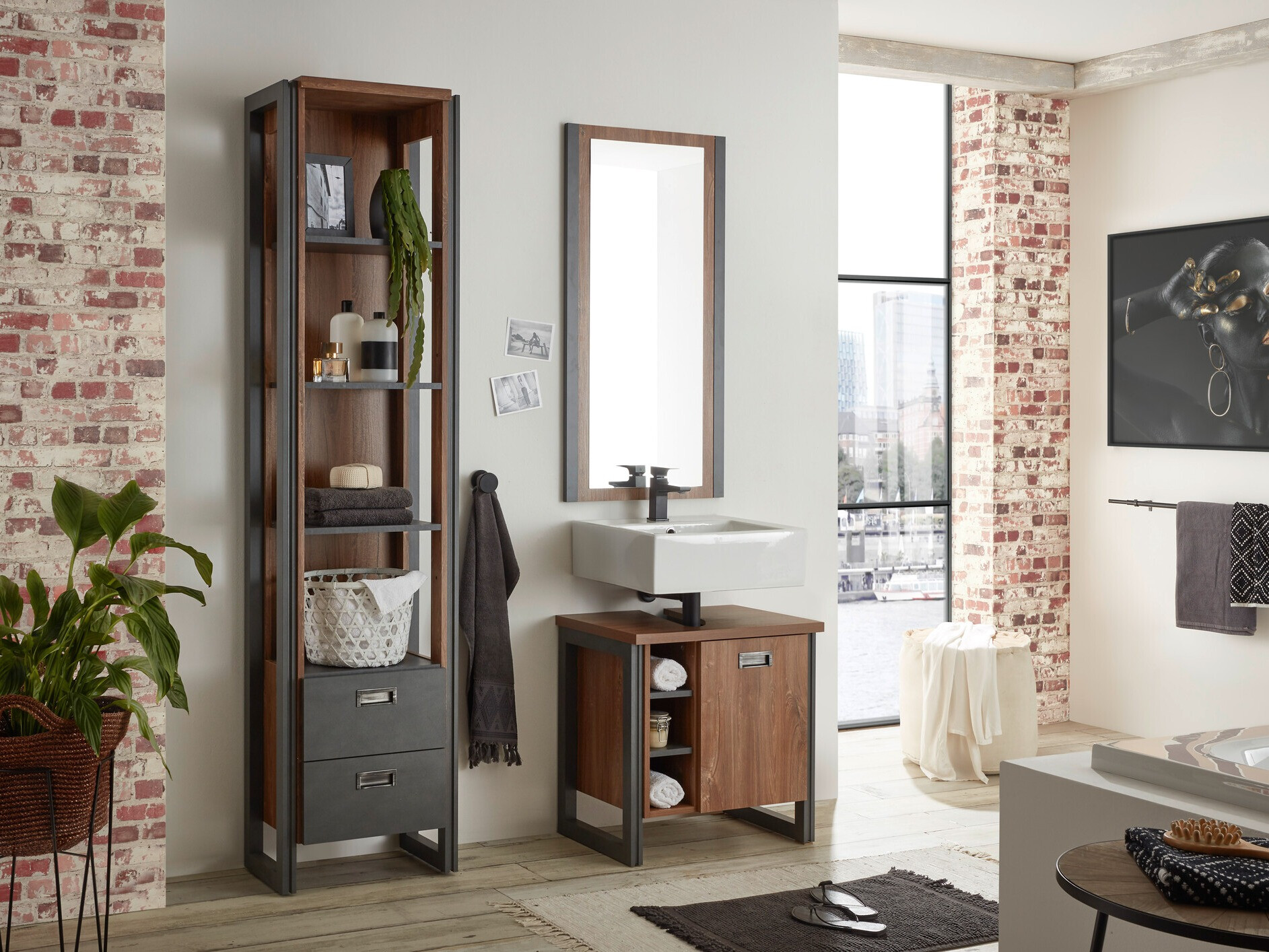 Conjunto de mueble de baño Virmeli 144