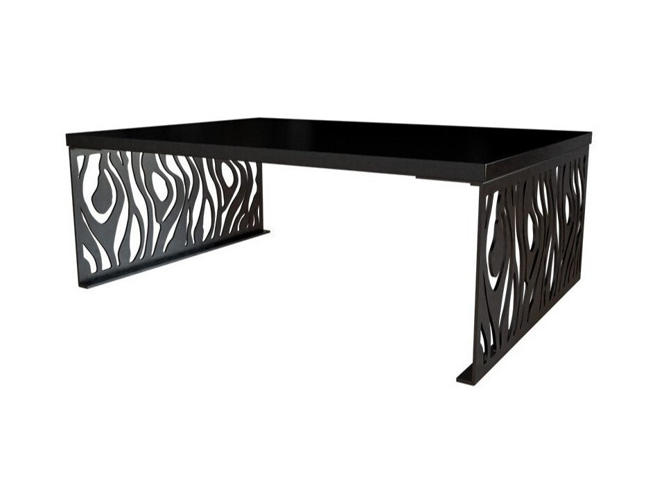 Mesa de centro Germantown 108 (Negro brillante + Negro mate)