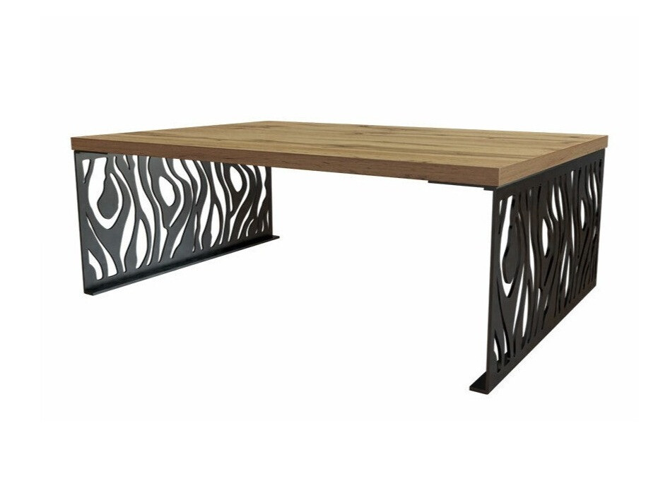 Mesa de centro Germantown 108 (Roble + Negro mate)