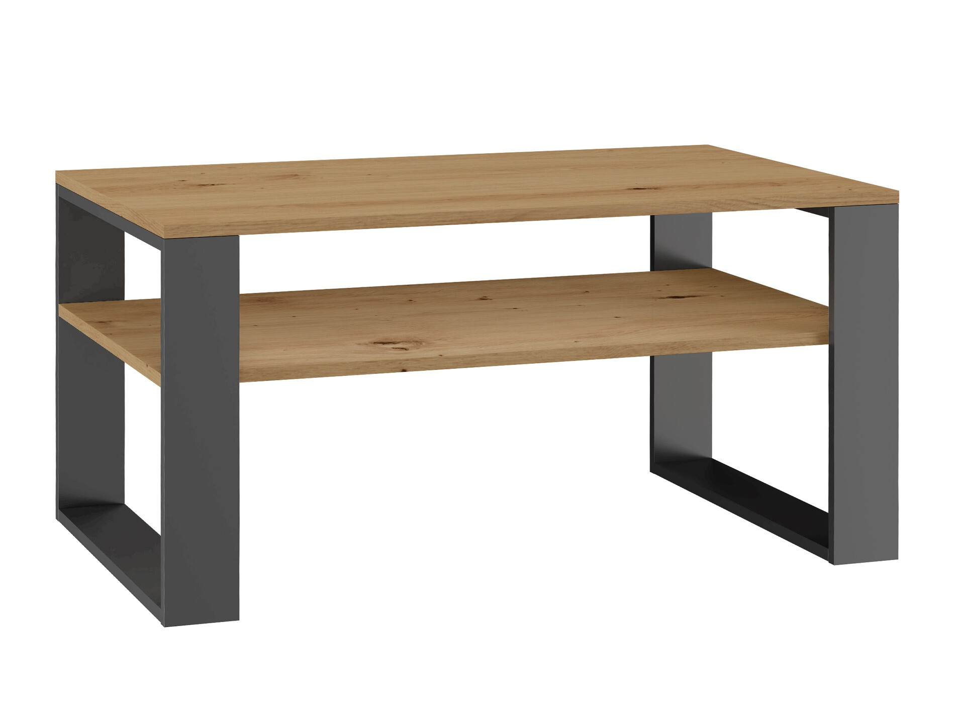 Mesa de centro Mandeville 208 (Roble Artisan + Antracita)