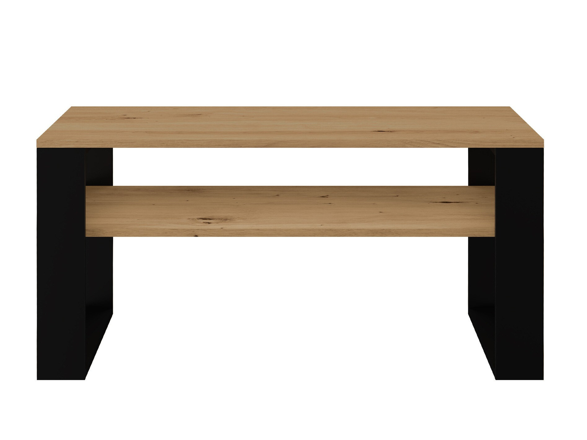 Mesa de centro Mandeville 208 (Roble Artisan + Negro)