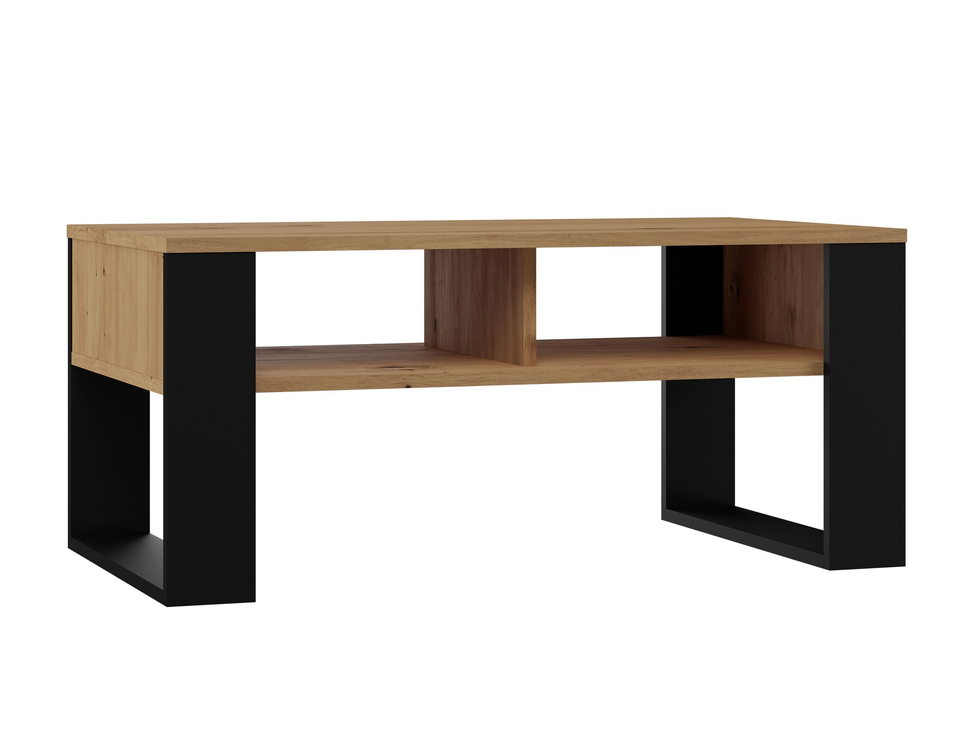 Mesa de centro Mandeville 209 (Roble Artisan + Negro)
