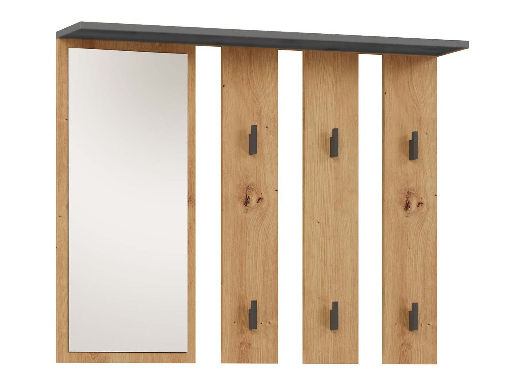 Perchero Mandeville 210 (Antracita + Roble Artisan)