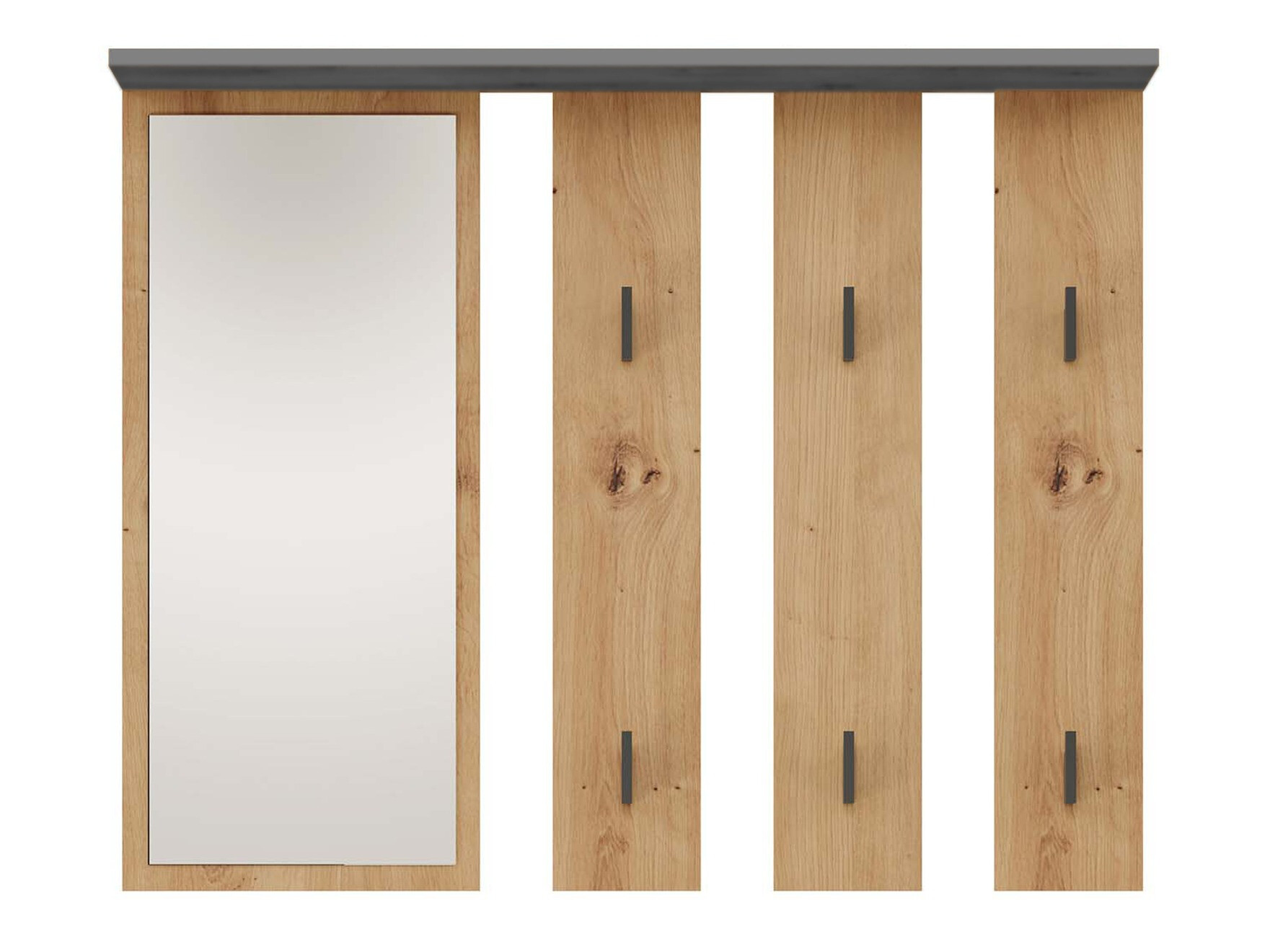 Perchero Mandeville 210 (Antracita + Roble Artisan)