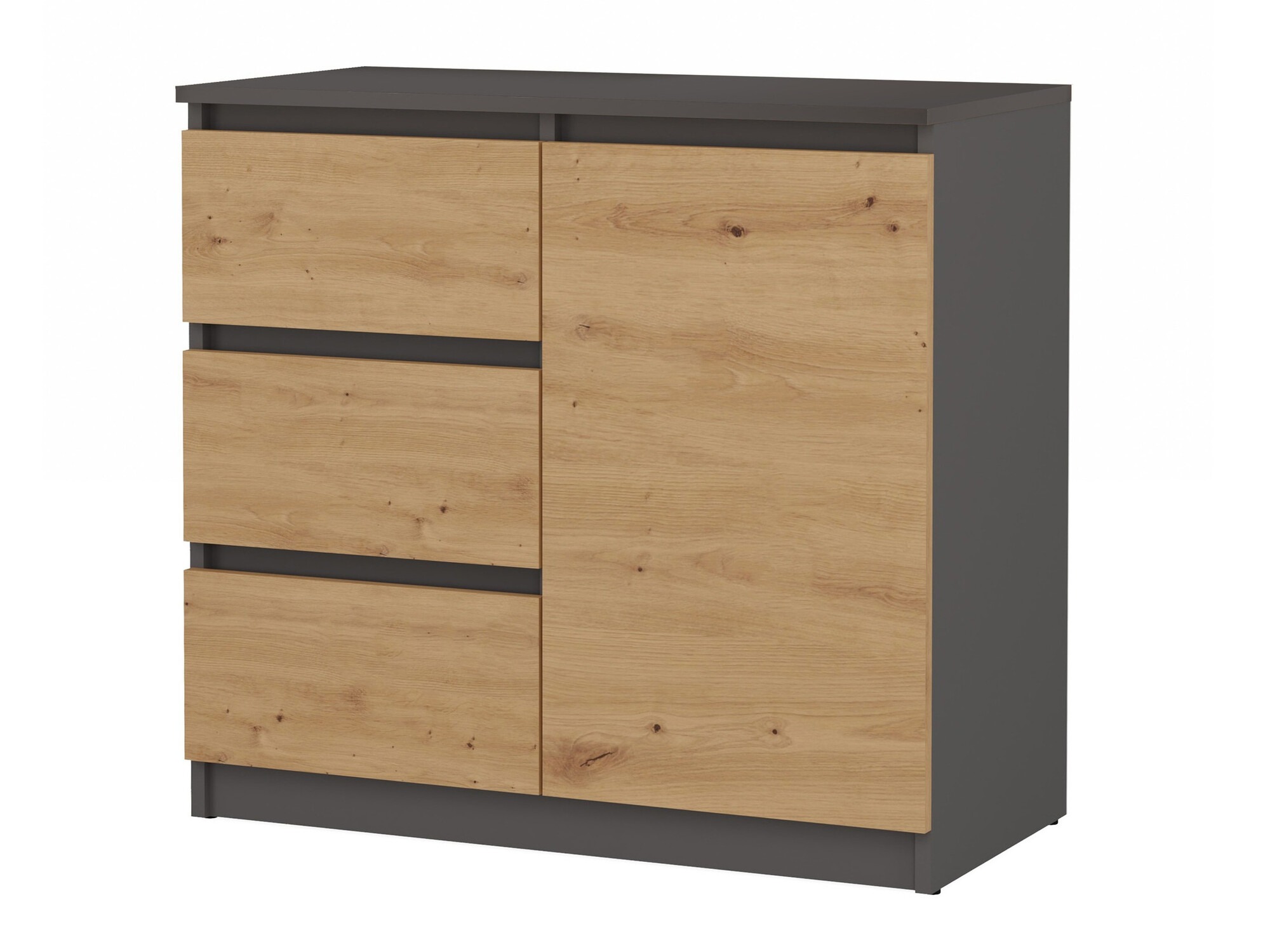 Cómoda Elbvelu 110 (Antracita + Roble Artisan)