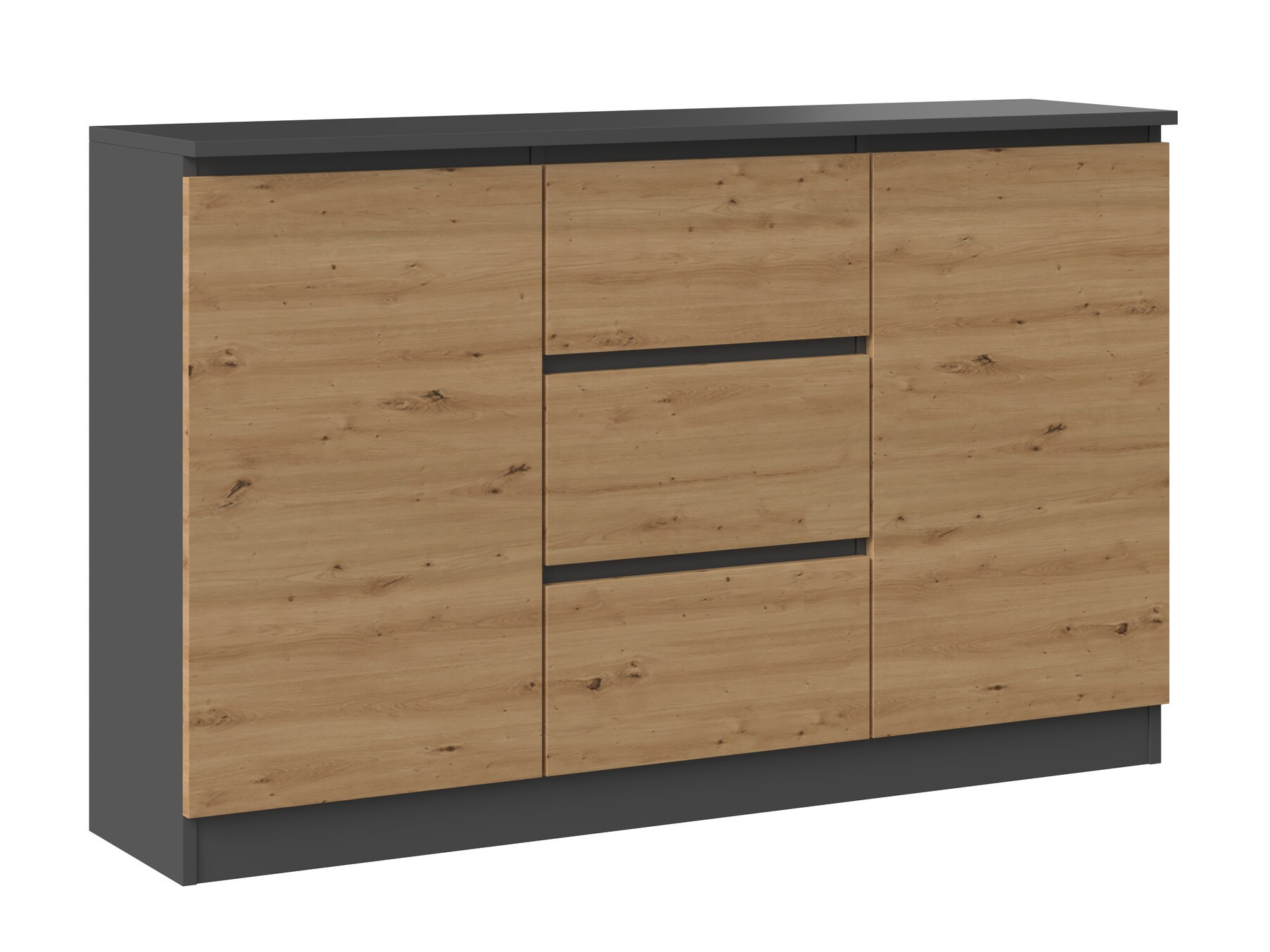 Cómoda Elbvelu 112 (Antracita + Roble Artisan)