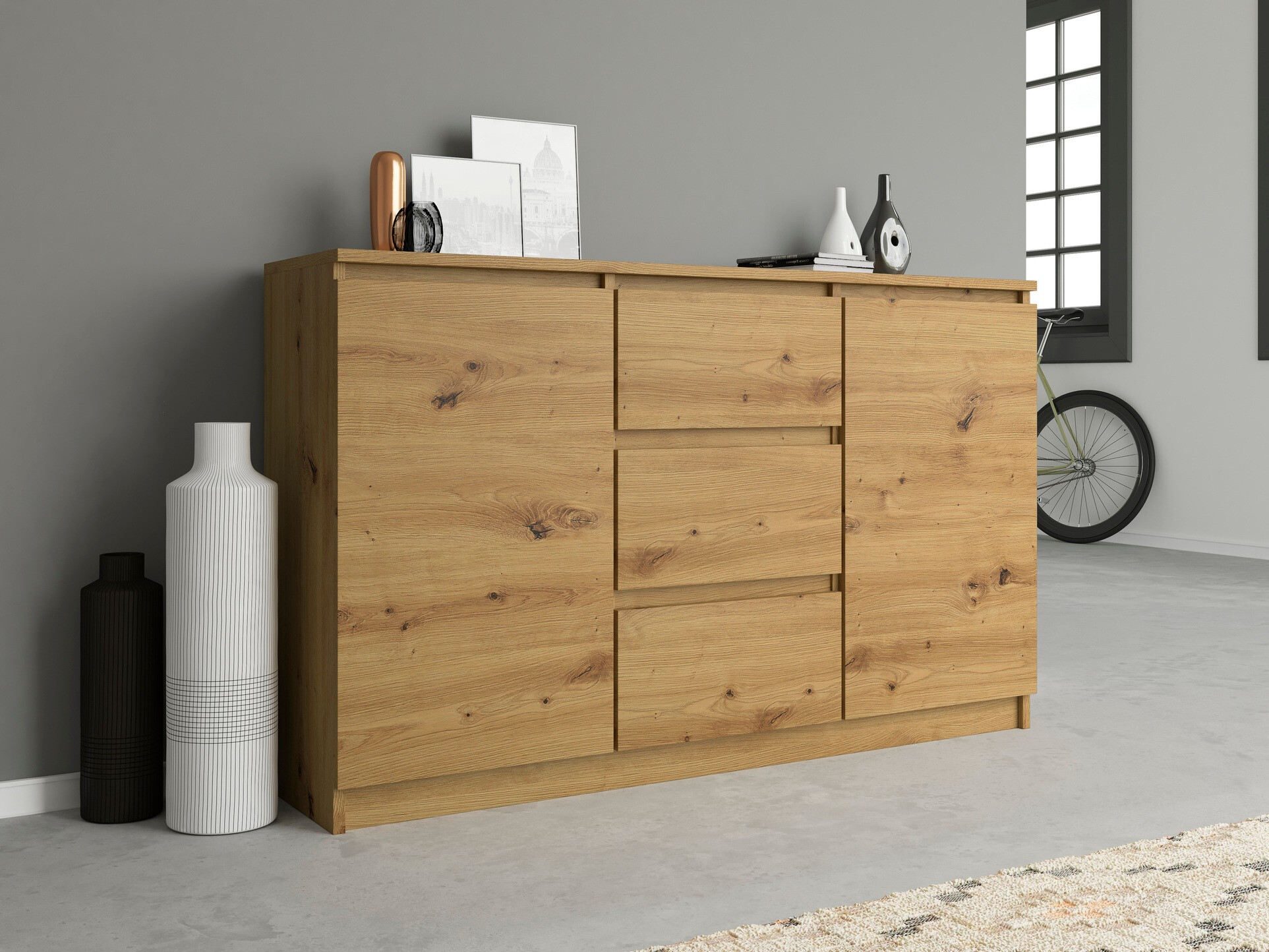 Cómoda Elbvelu 112 (Roble Artisan)