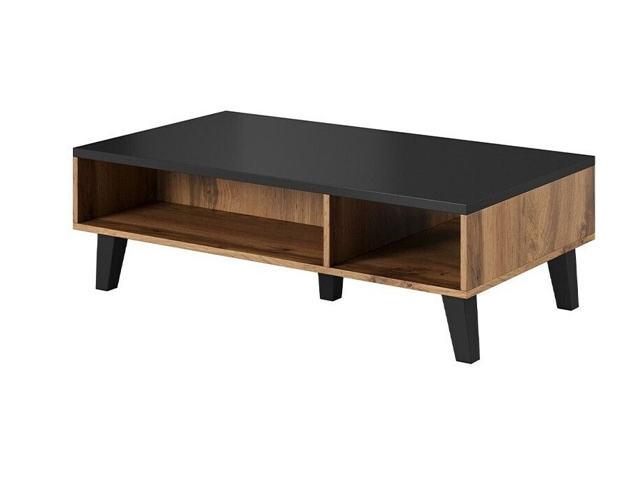 Mesa de centro Larfloi 101 (Roble wotan + Negro)