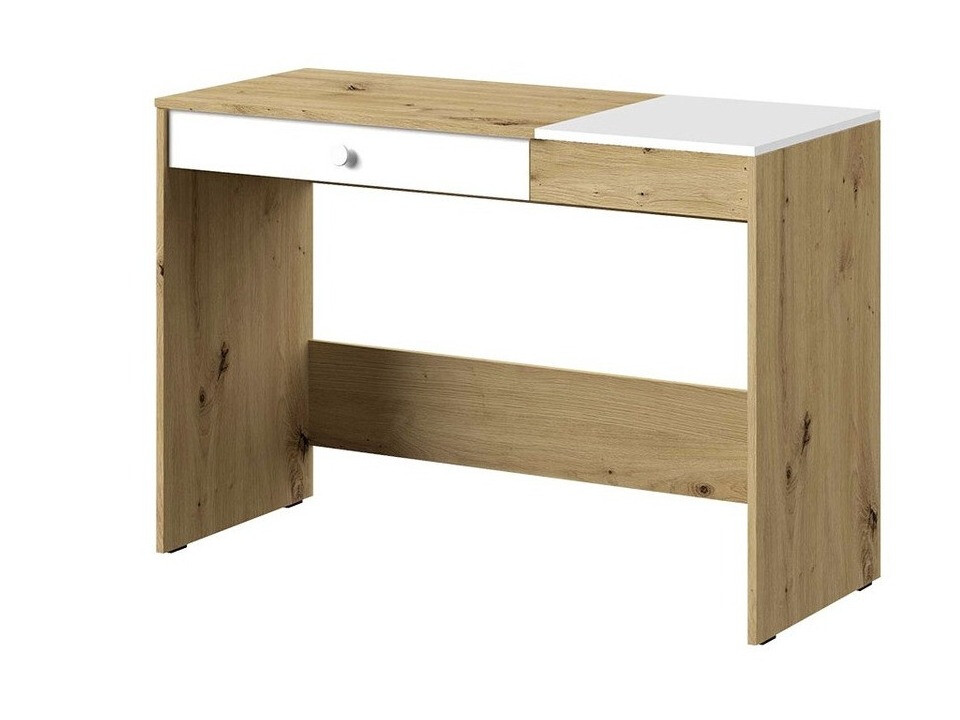 Mesa de oficina Almira 109 (Roble Artisan + Blanco)