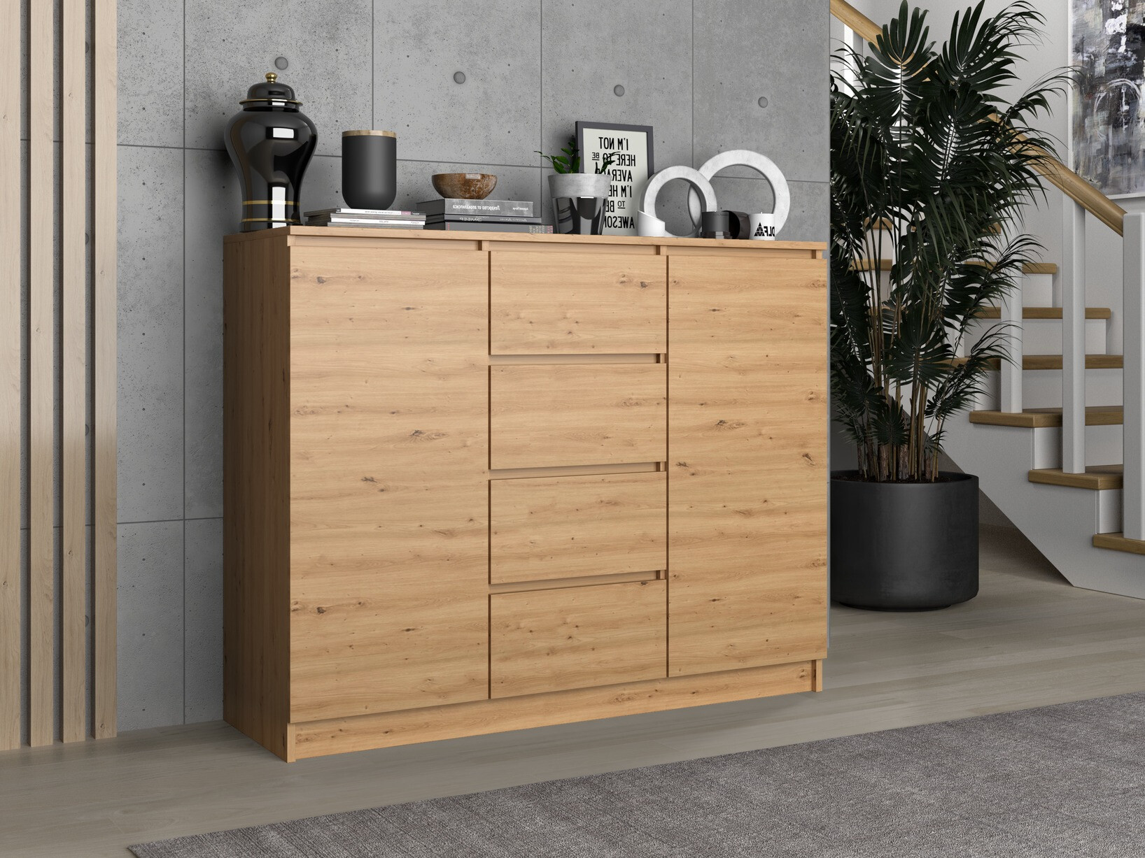 Cómoda Elbvelu 113 (Roble Artisan)