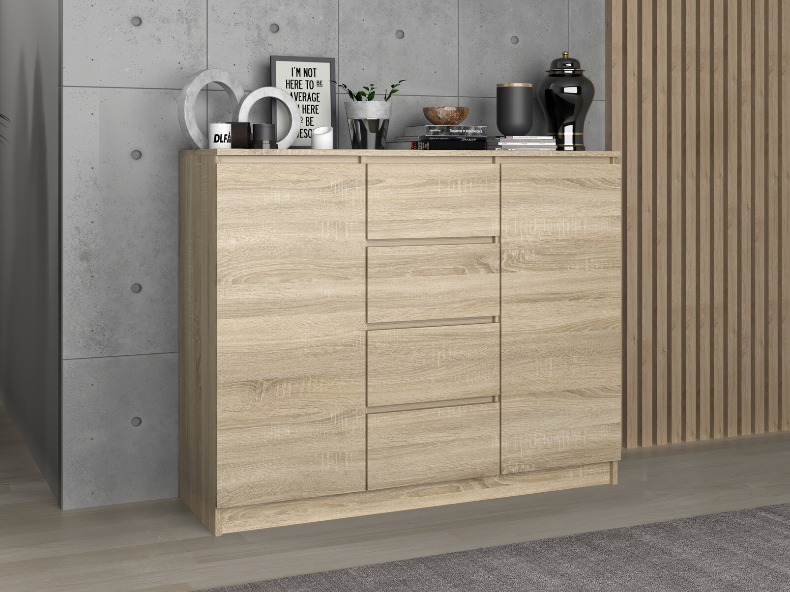 Cómoda Elbvelu 113 (Roble Sonoma)