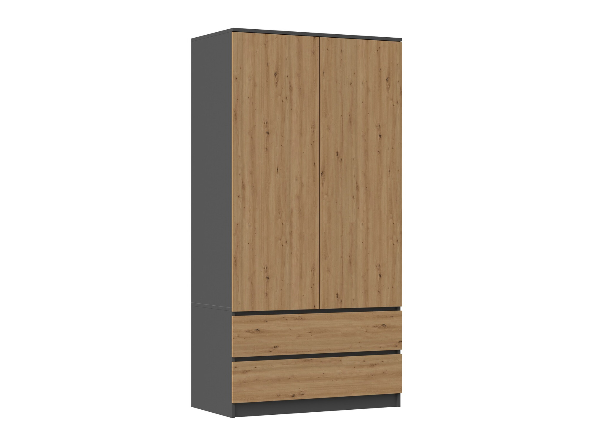 Armario Elbvelu 116 (Antracita + Roble Artisan)