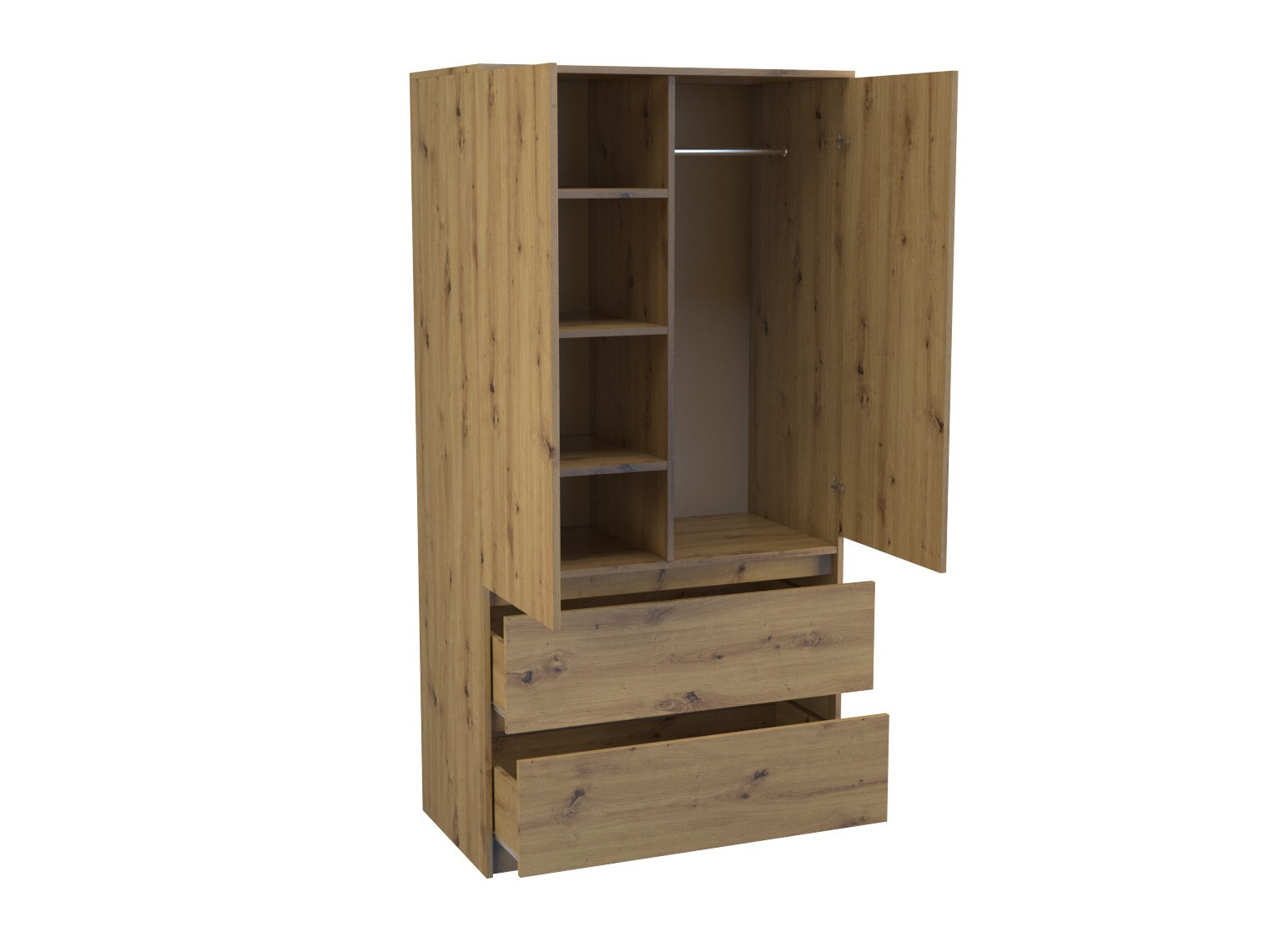 Armario Elbvelu 116 (Roble Artisan)