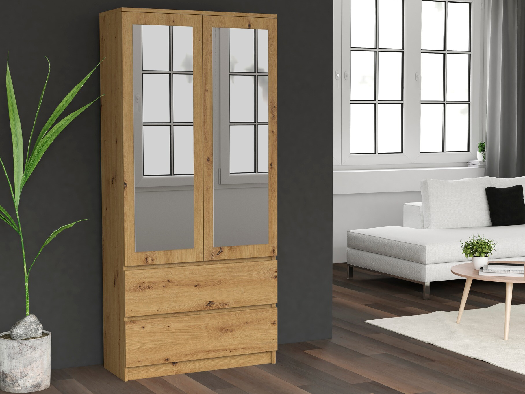 Armario Elbvelu 116 (Roble Artisan)