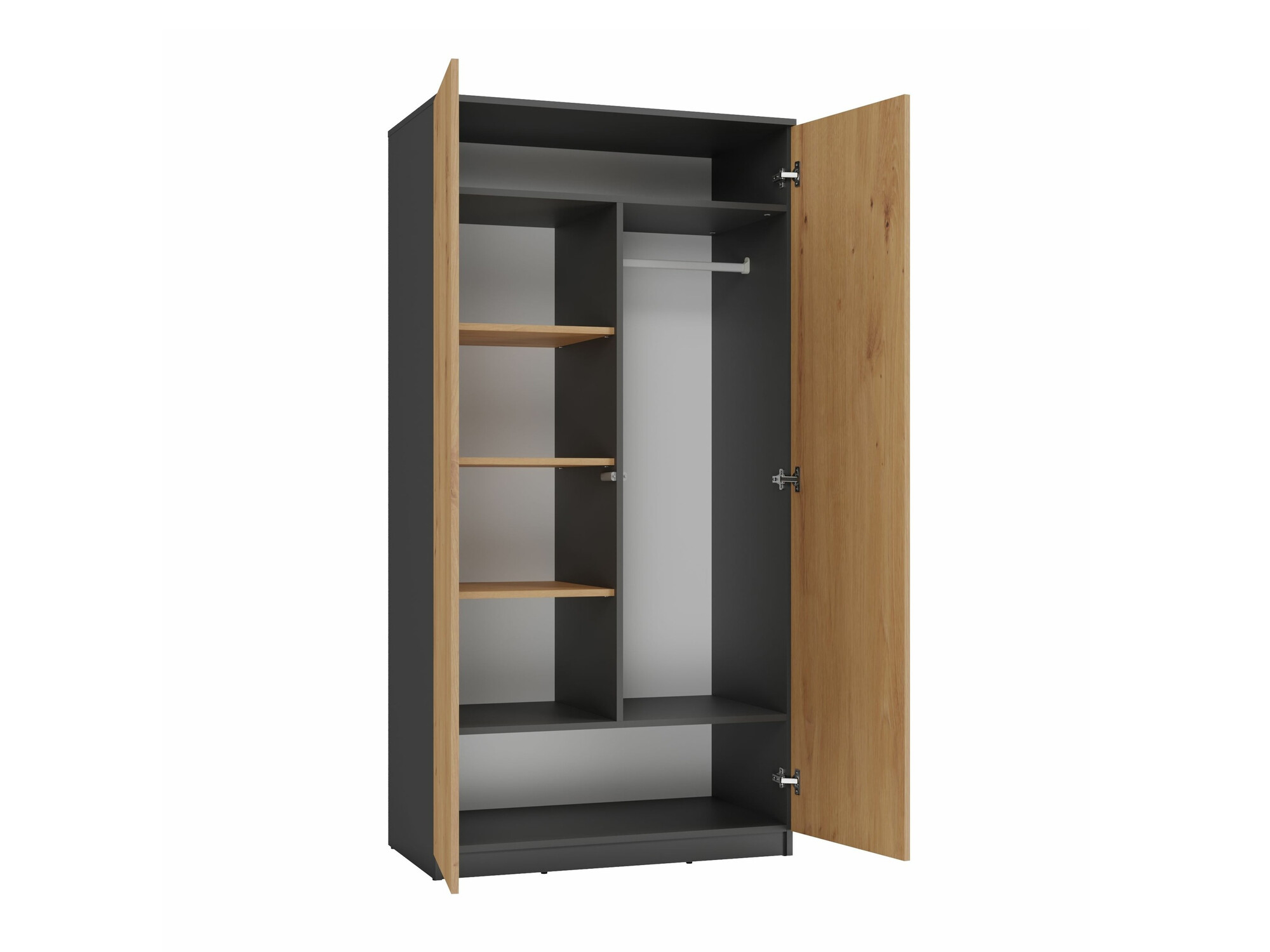 Armario Elbvelu 117 (Antracita + Roble Artisan)
