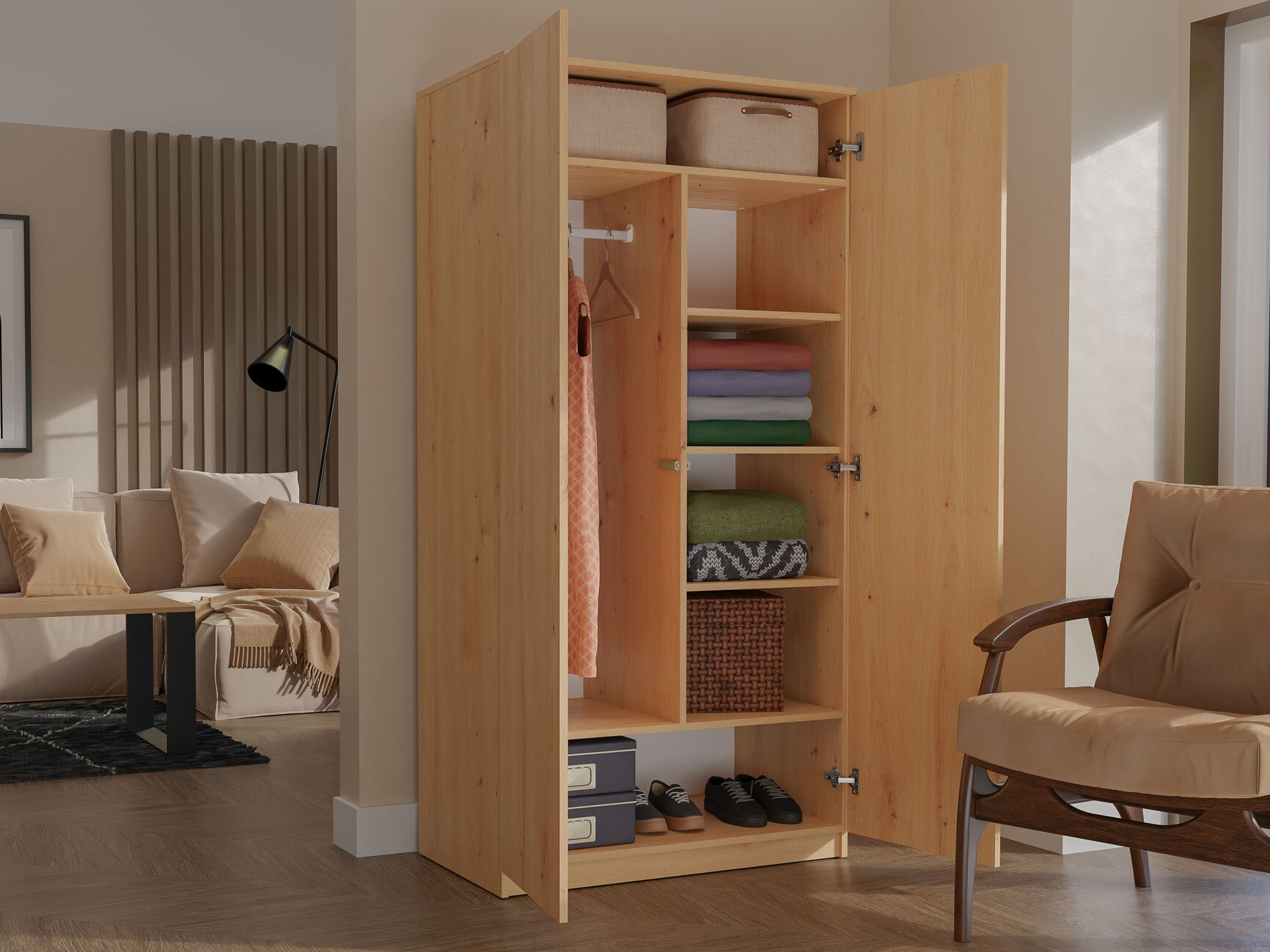 Armario Elbvelu 117 (Roble Artisan)