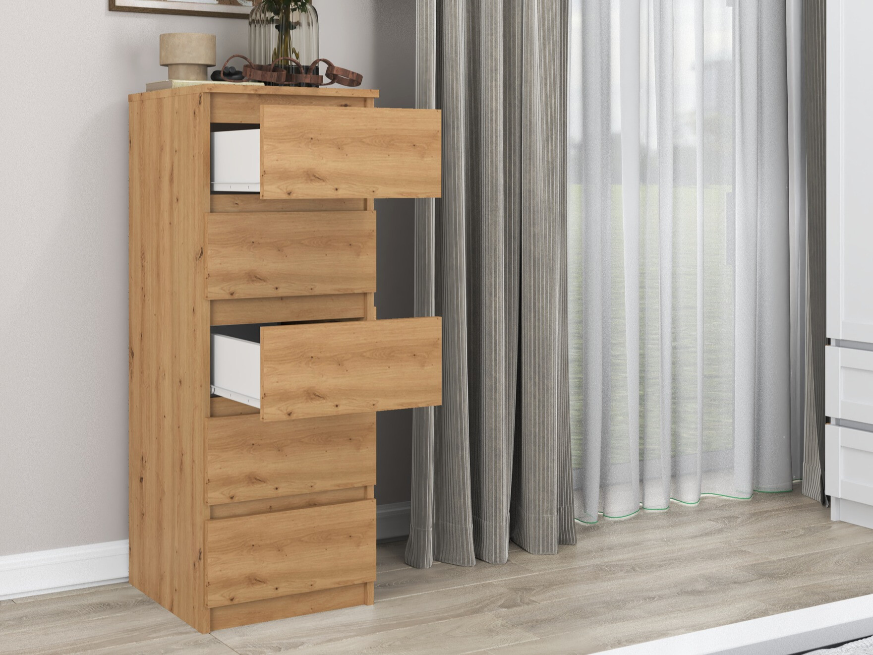 Cómoda Elbvelu 121 (Roble Artisan)