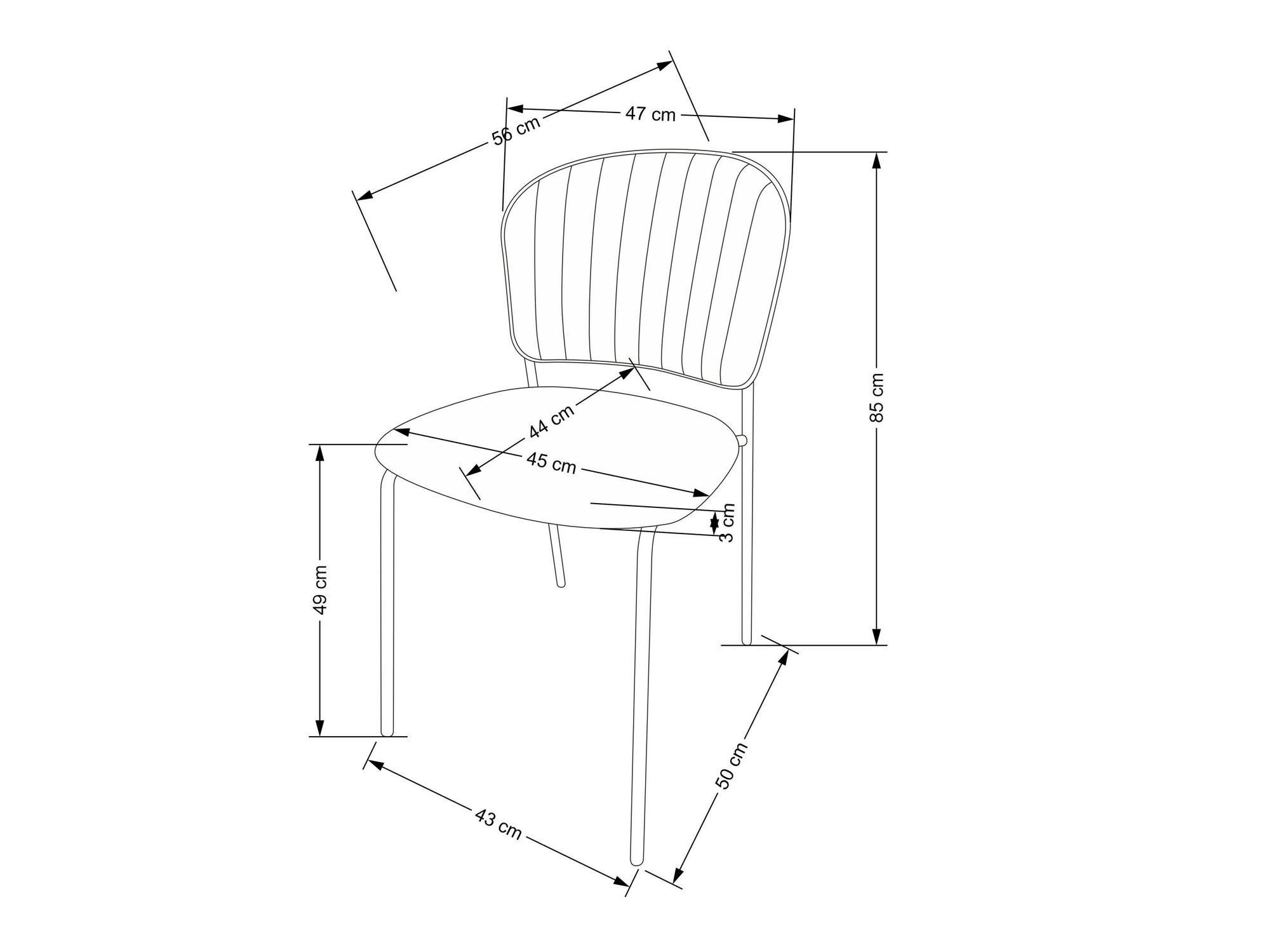 Silla Houston 1640 (Rosa)
