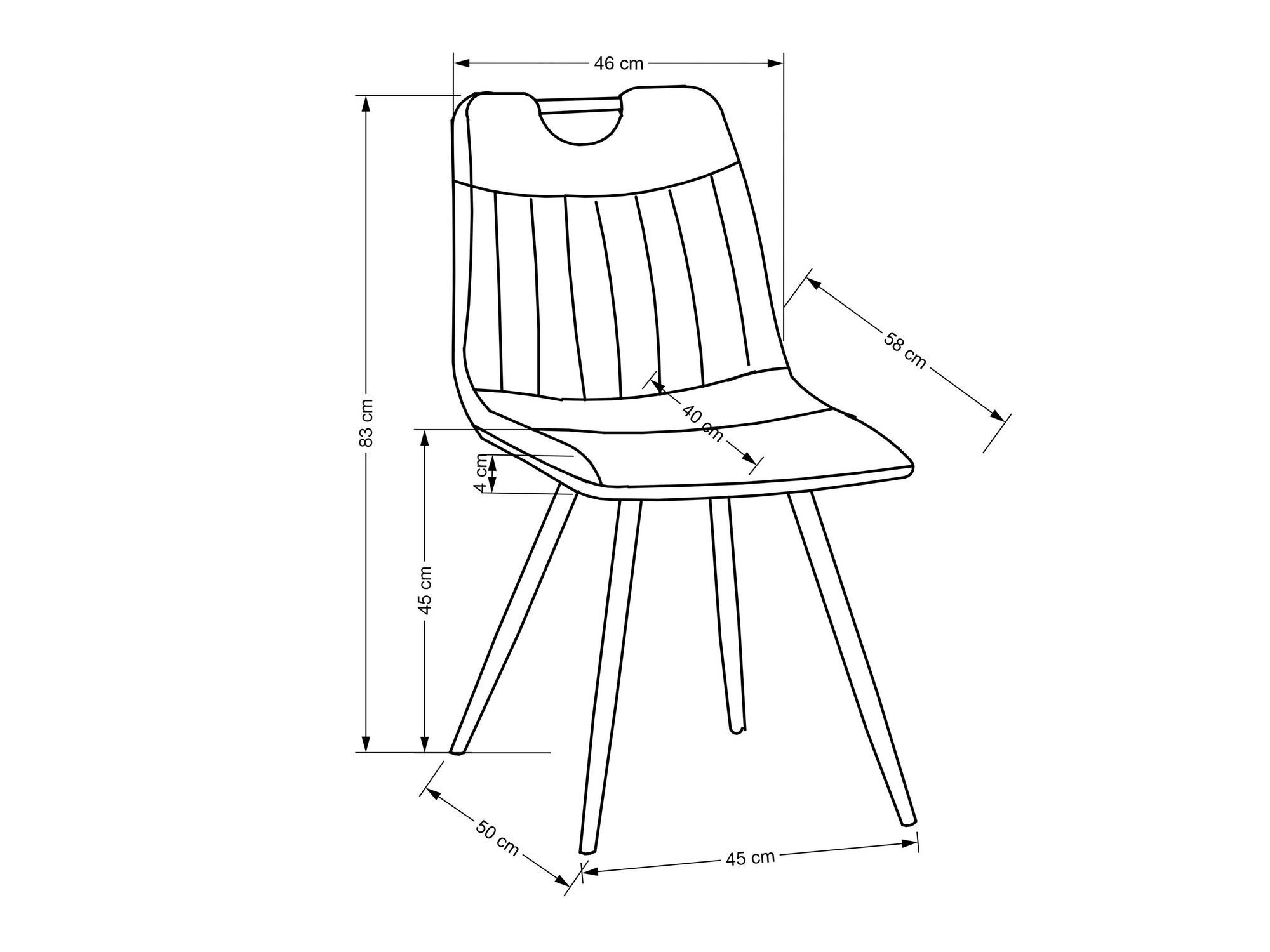 Silla Houston 1644 (Amarillo)