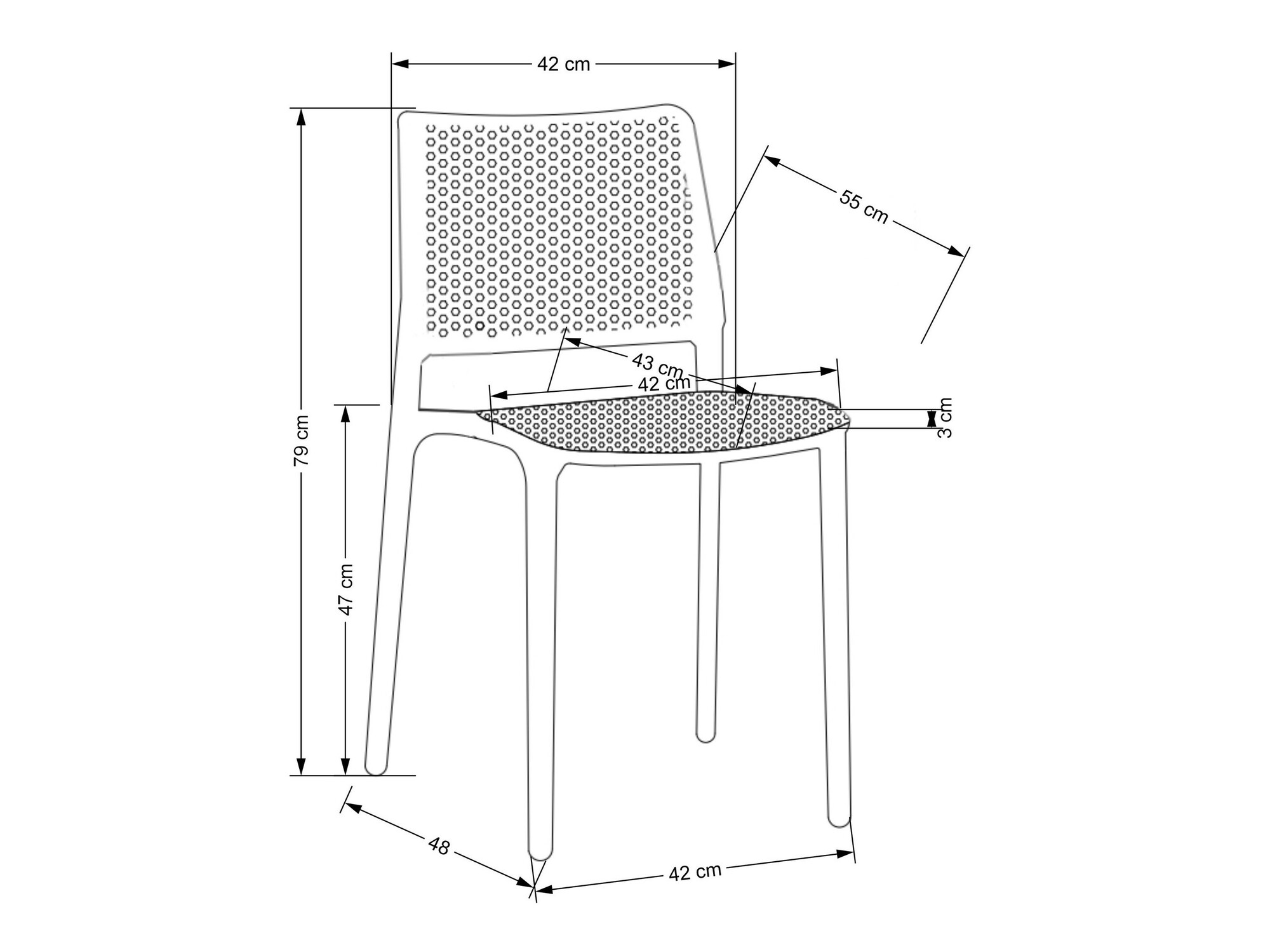 Silla Houston 1648 (Blanco)