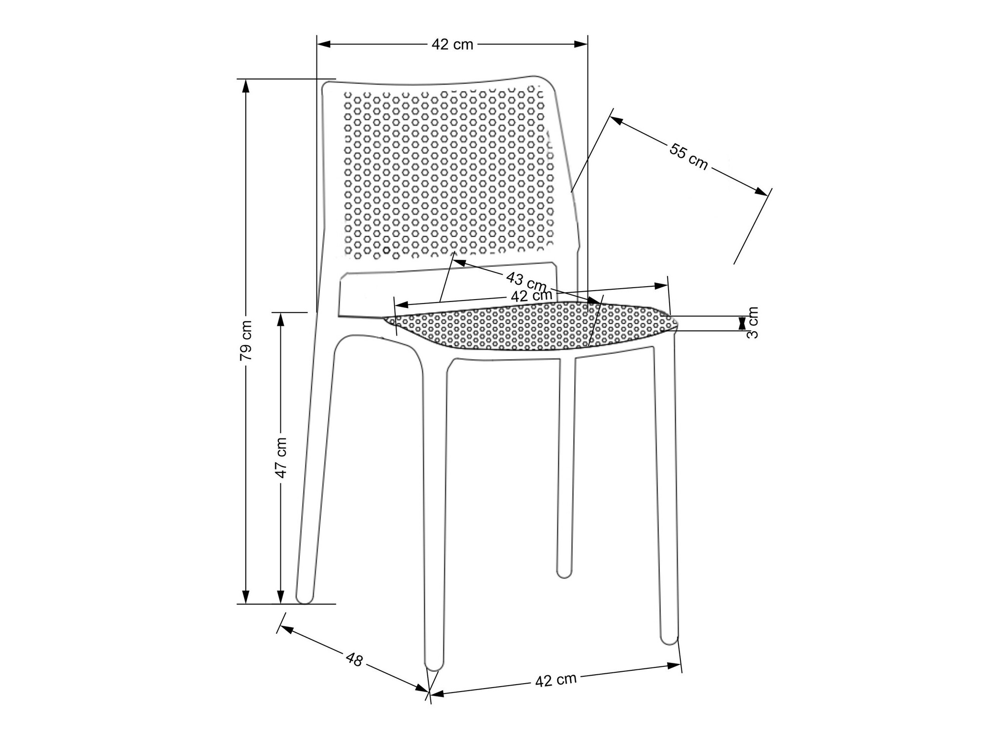 Silla Houston 1648 (Naranja)