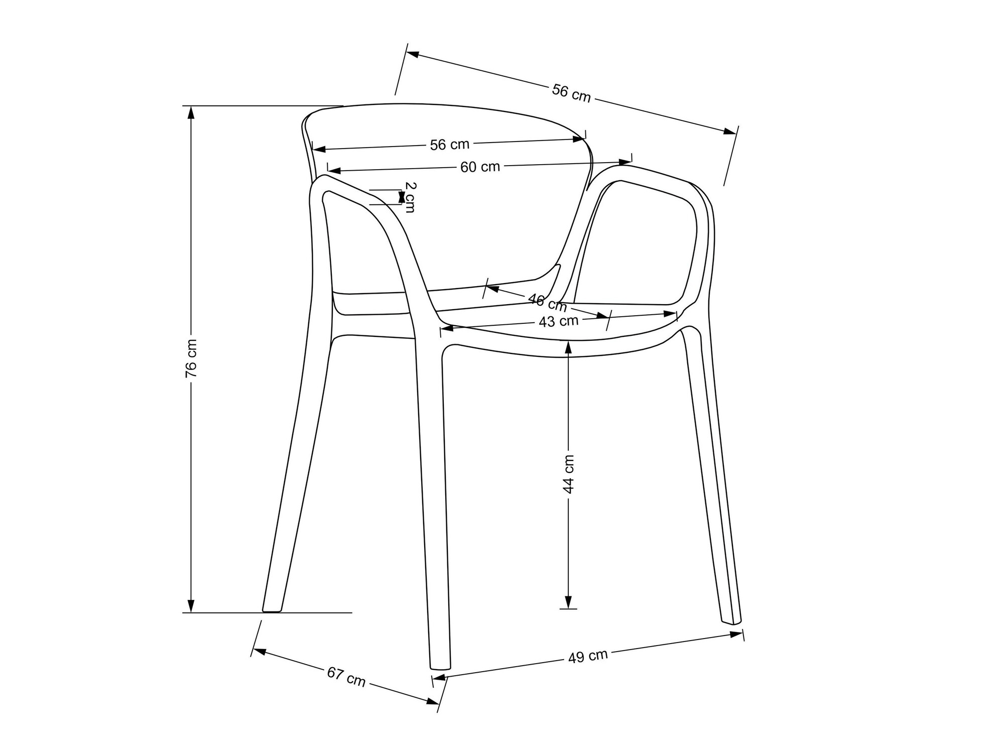 Silla Houston 1736 (Blanco)