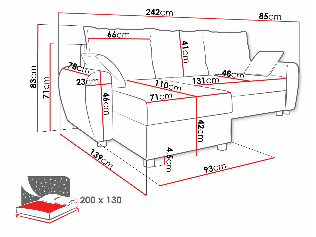 Sofá rinconero Memphis 123 (Lux 06 + Lux 05)