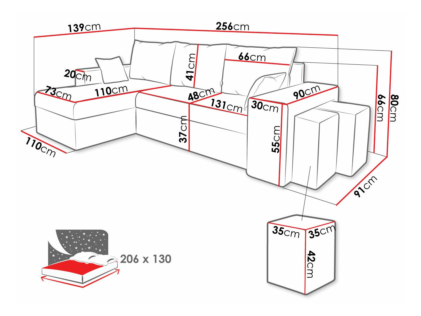 Sofá rinconero Memphis 124 (Mikrofaza 22 + Mikrofaza 15)