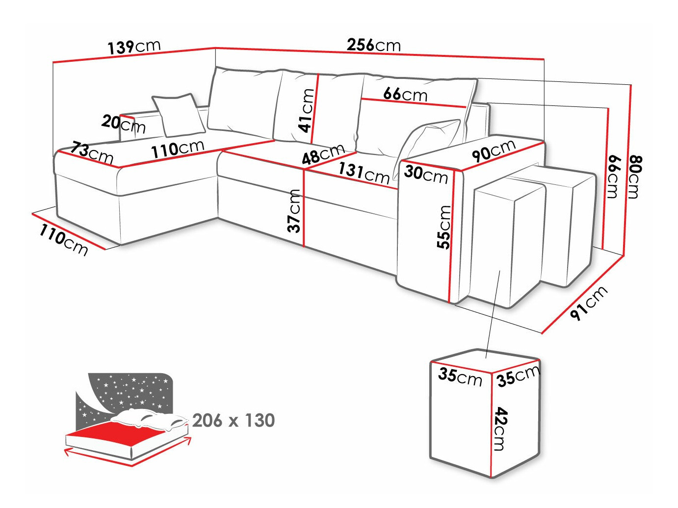 Sofá rinconero Memphis 124 (Mikrofaza 36 + Mikrofaza 14)