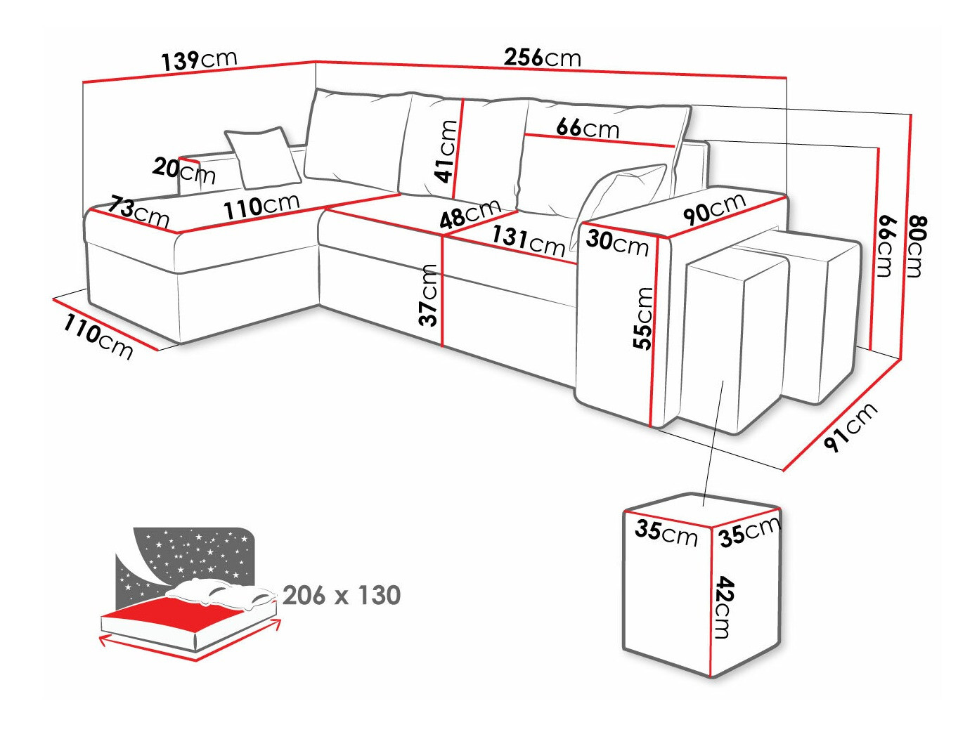 Sofá rinconero Memphis 129 (Kronos 07)