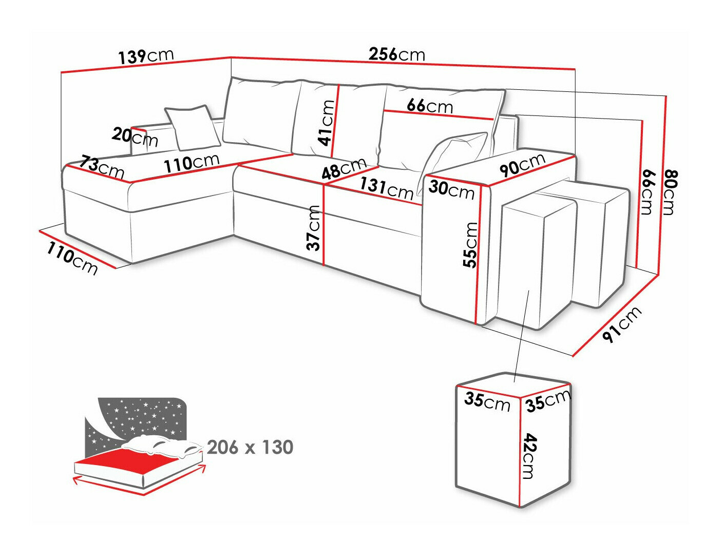 Sofá rinconero Memphis 129 (Kronos 19)