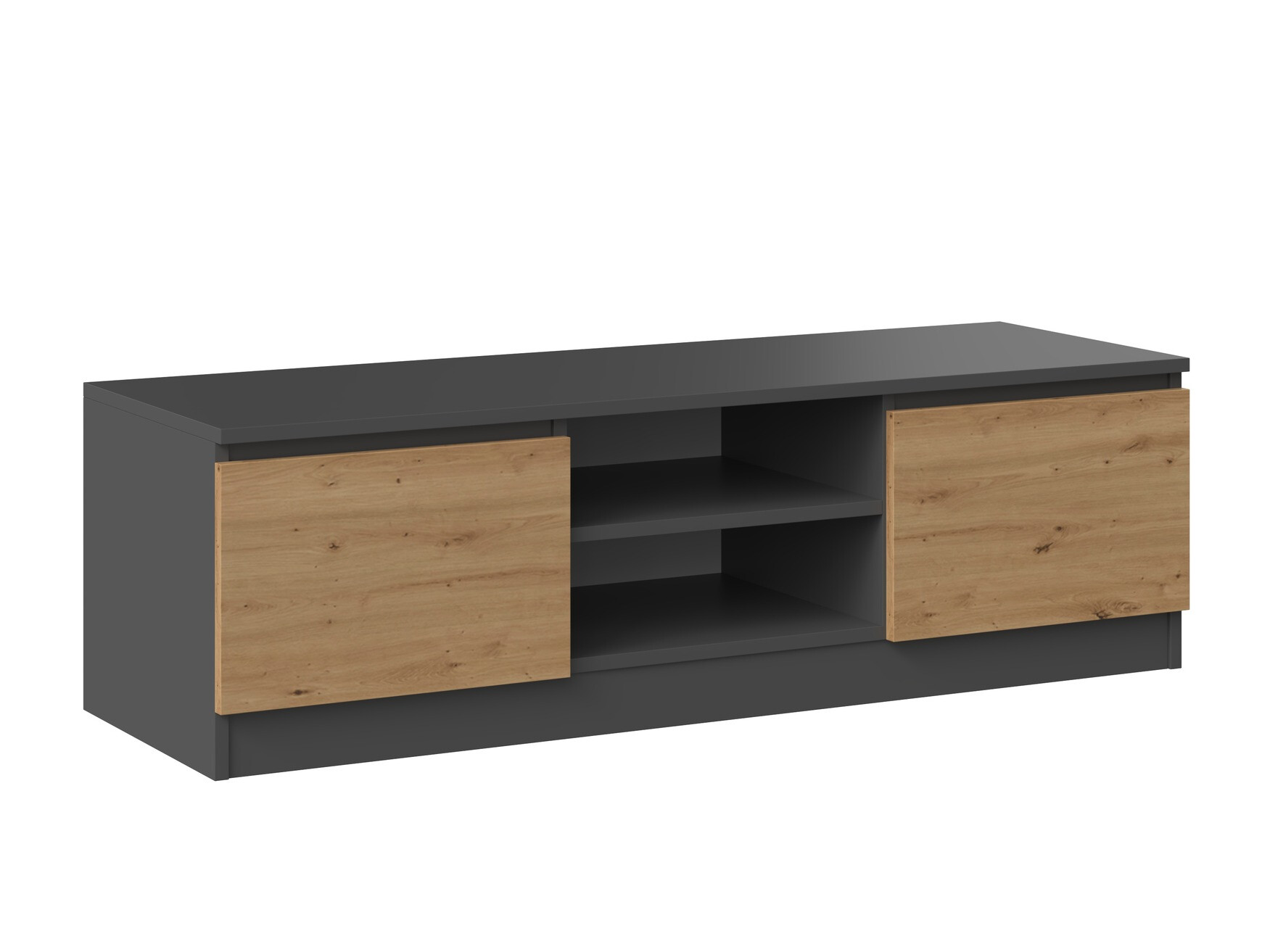 Mueble TV Elbvelu 123 (Antracita + Roble Artisan)