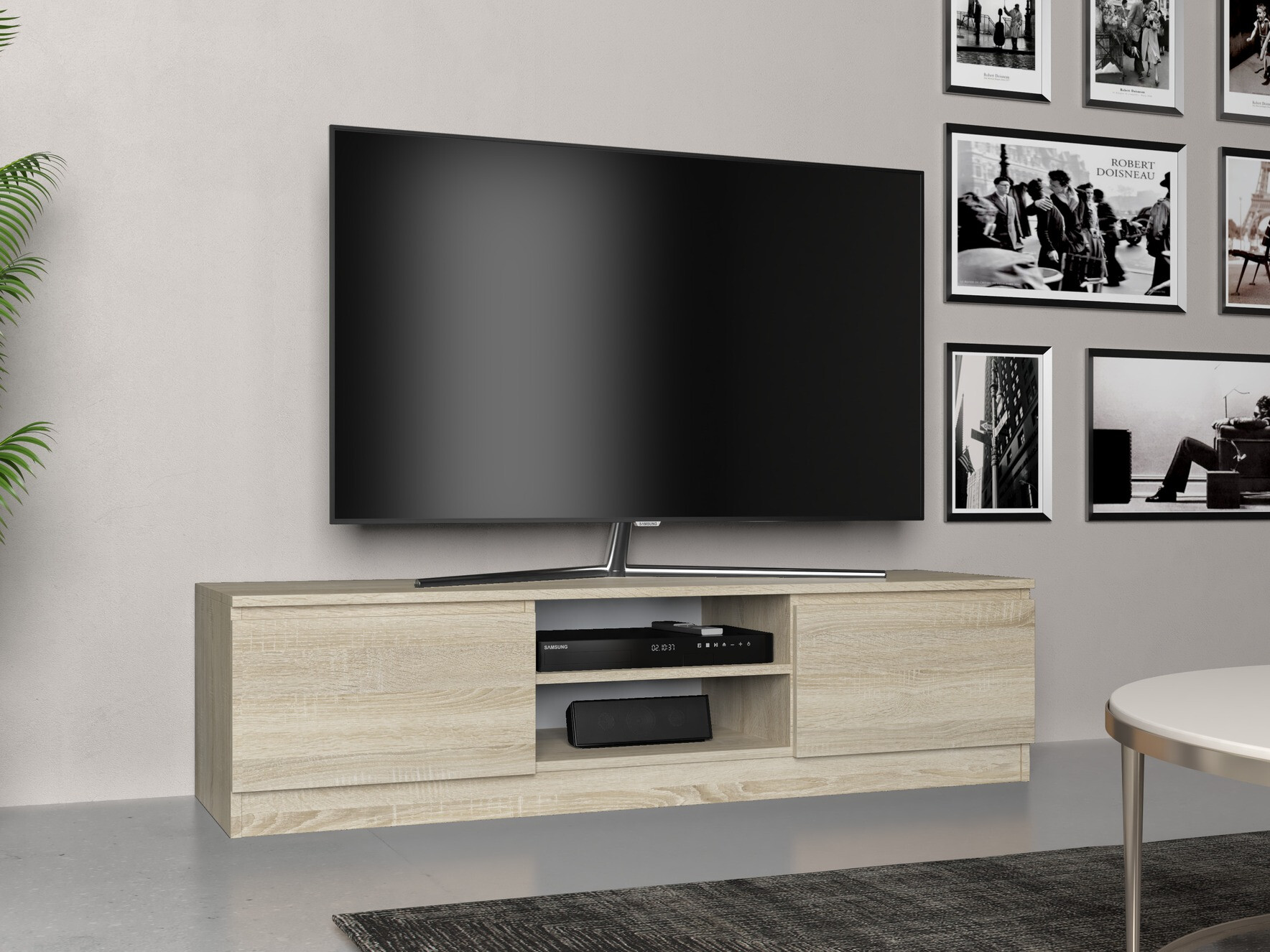 Mueble TV Elbvelu 125 (Roble Sonoma)