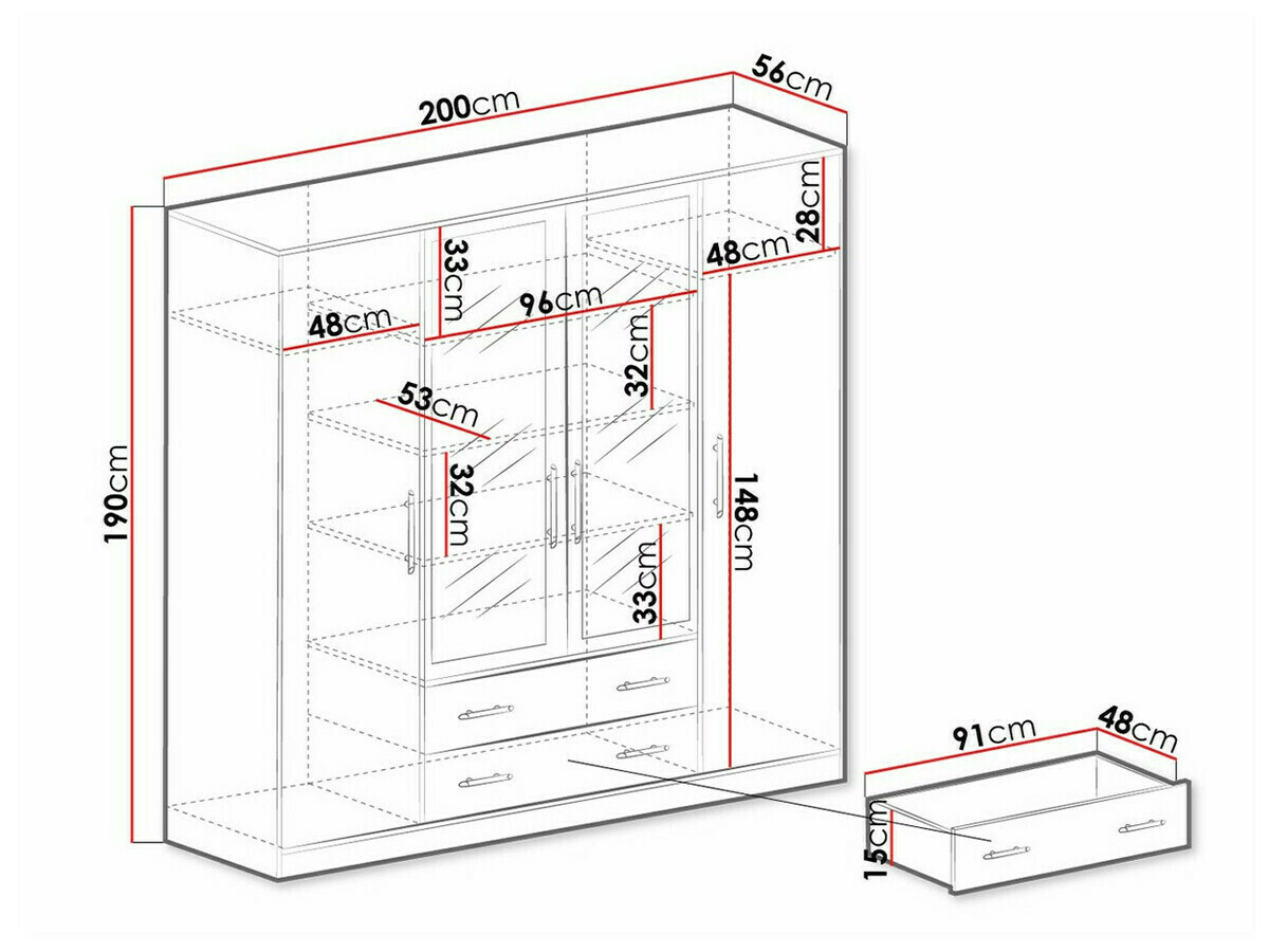 Armario Cavmero 101 (Roble Artisan)