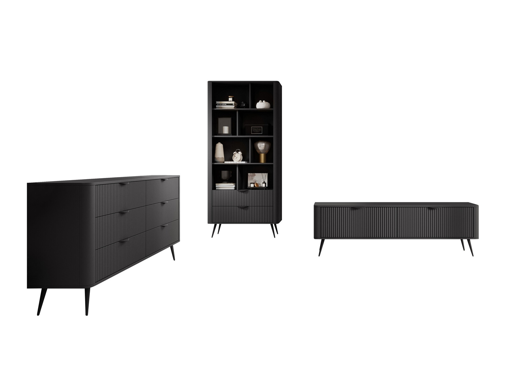 Conjunto de salón Ioca II (Grafito)