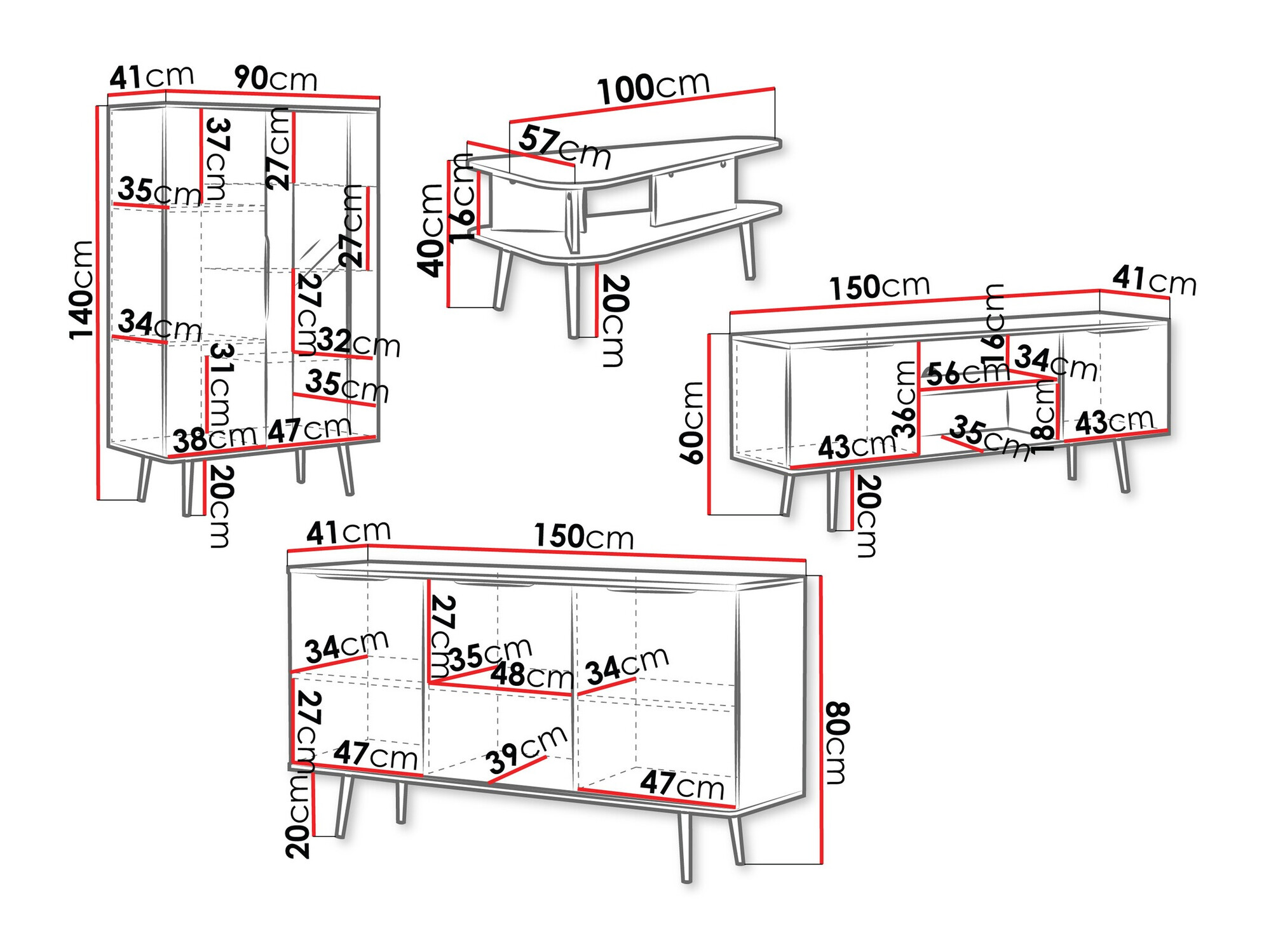 Conjunto de salón Livetre 105 (No)